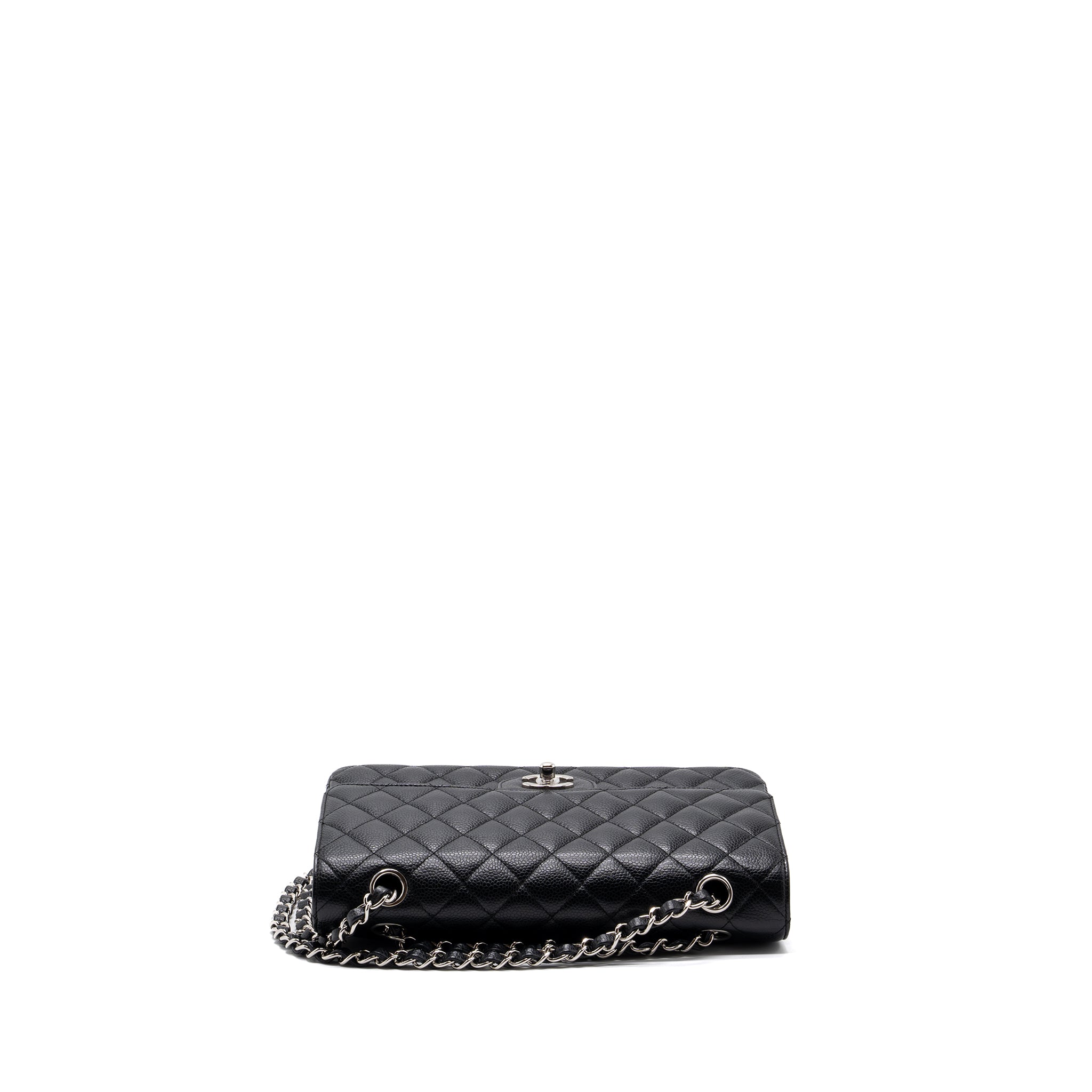 chanel-medium-classic-double-flap-bag-caviar-black-shw-4