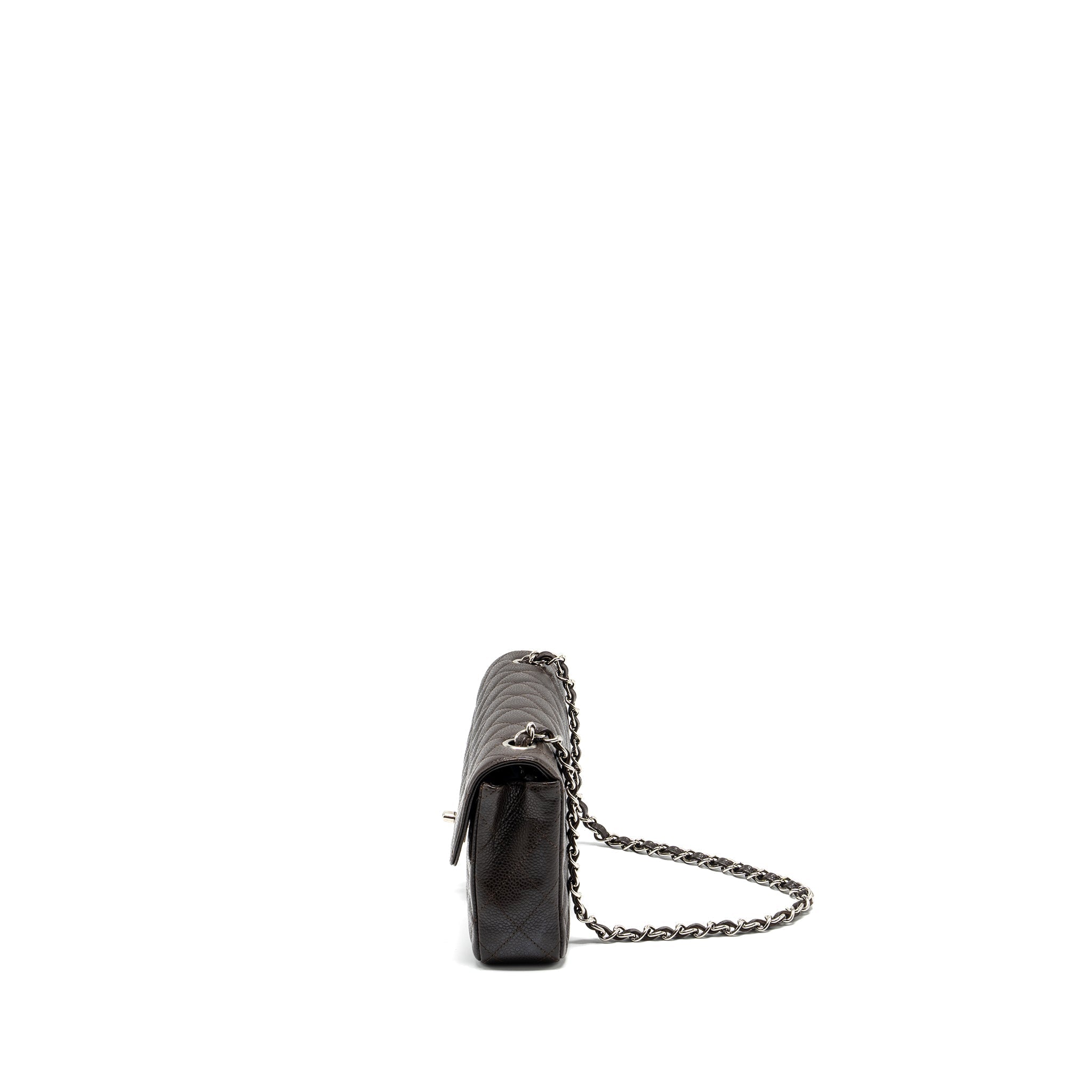 chanel-east-west-classic-quilted-flap-bag-caviar-chocolate-shw