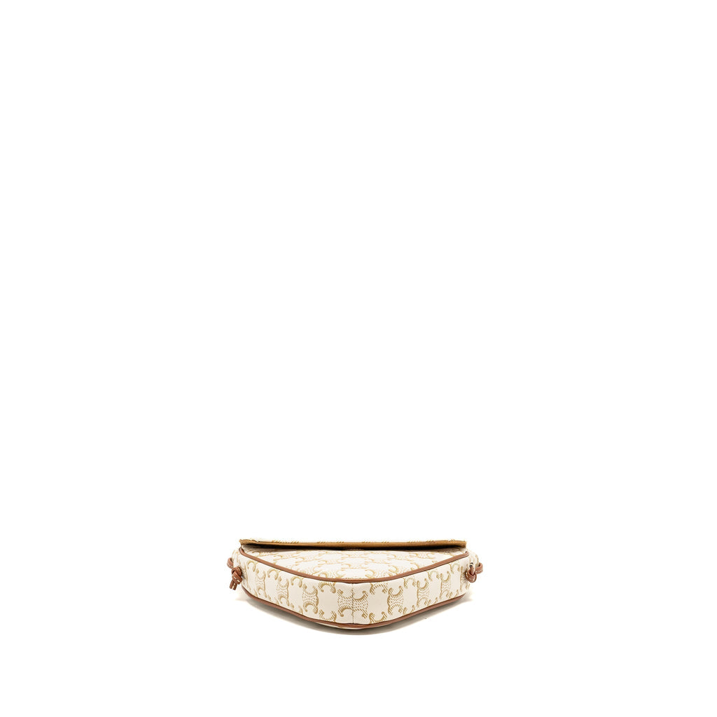 celine-triangle-shoulder-bag-triomphe-canvas-white-tan