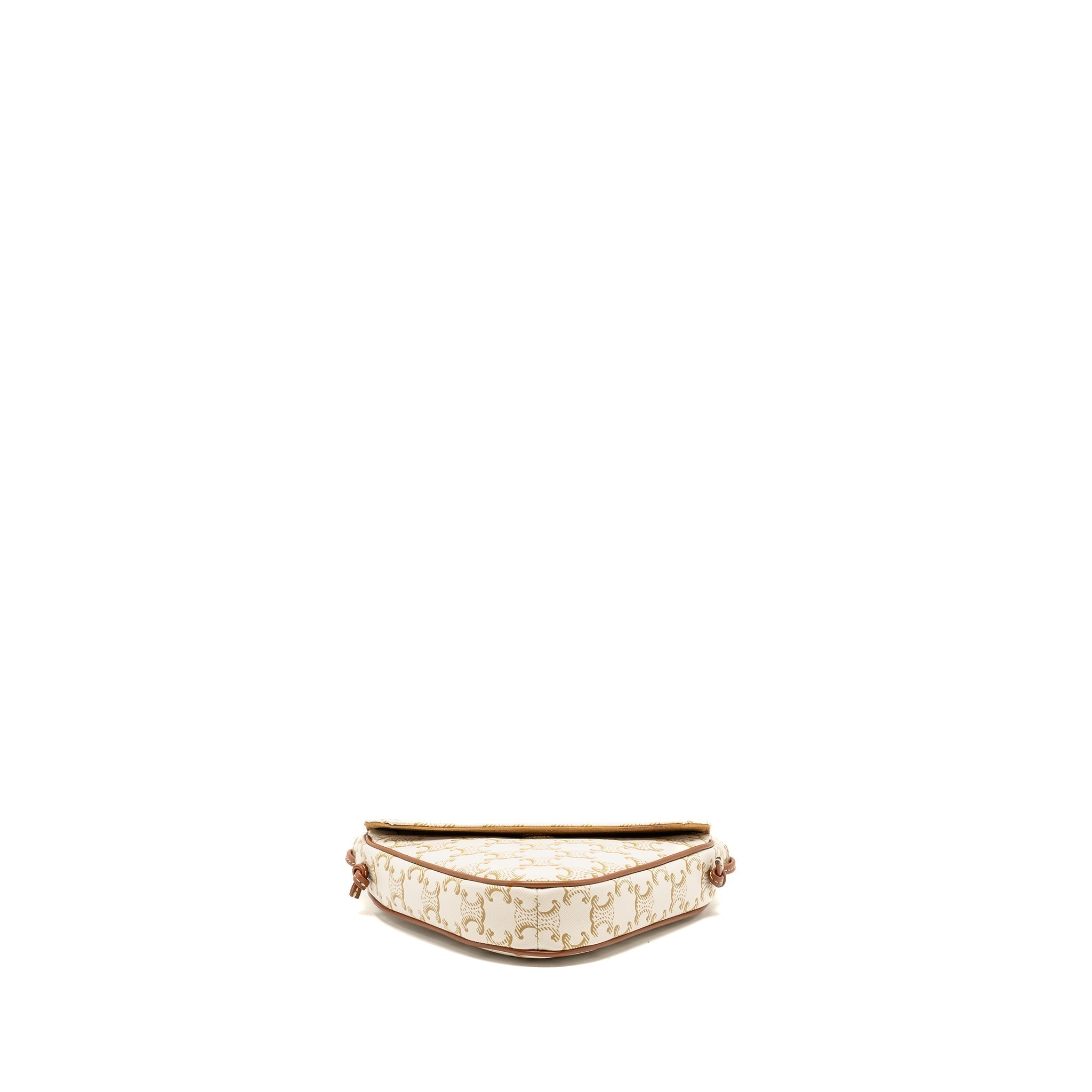celine-triangle-shoulder-bag-triomphe-canvas-white-tan