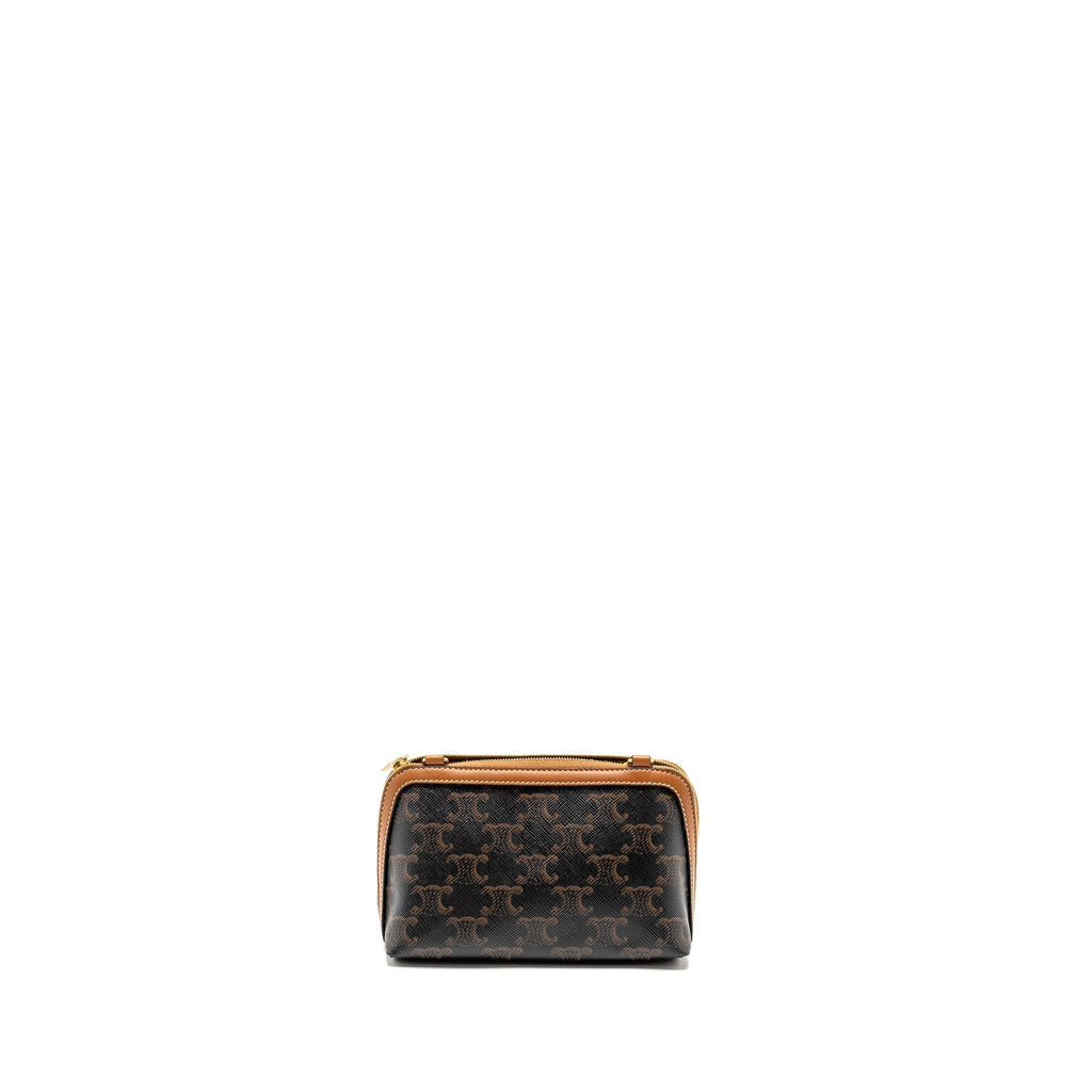 celine-clutch-with-chain-in-triomphe-canvas-lambskin-tan-ghw
