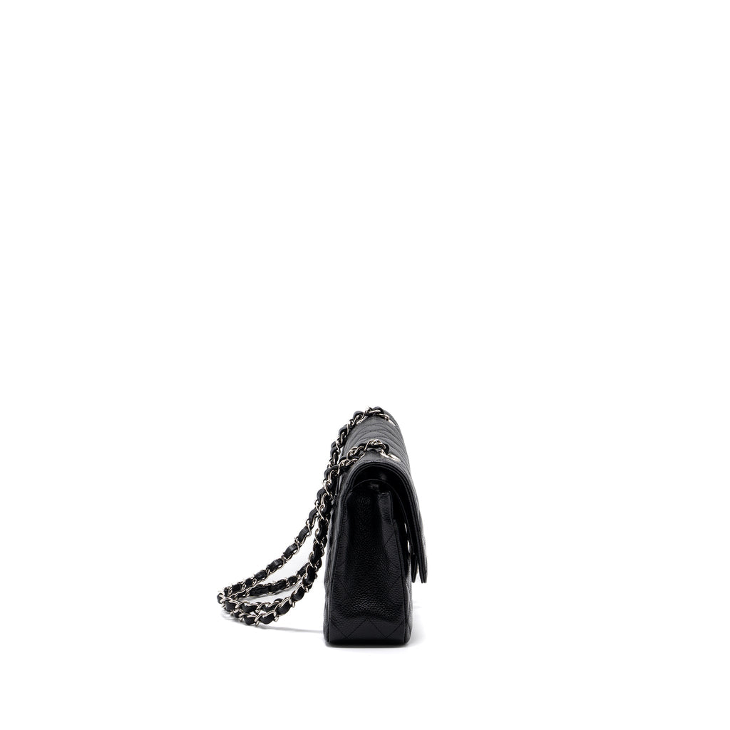 chanel-medium-classic-double-flap-bag-caviar-black-shw-4