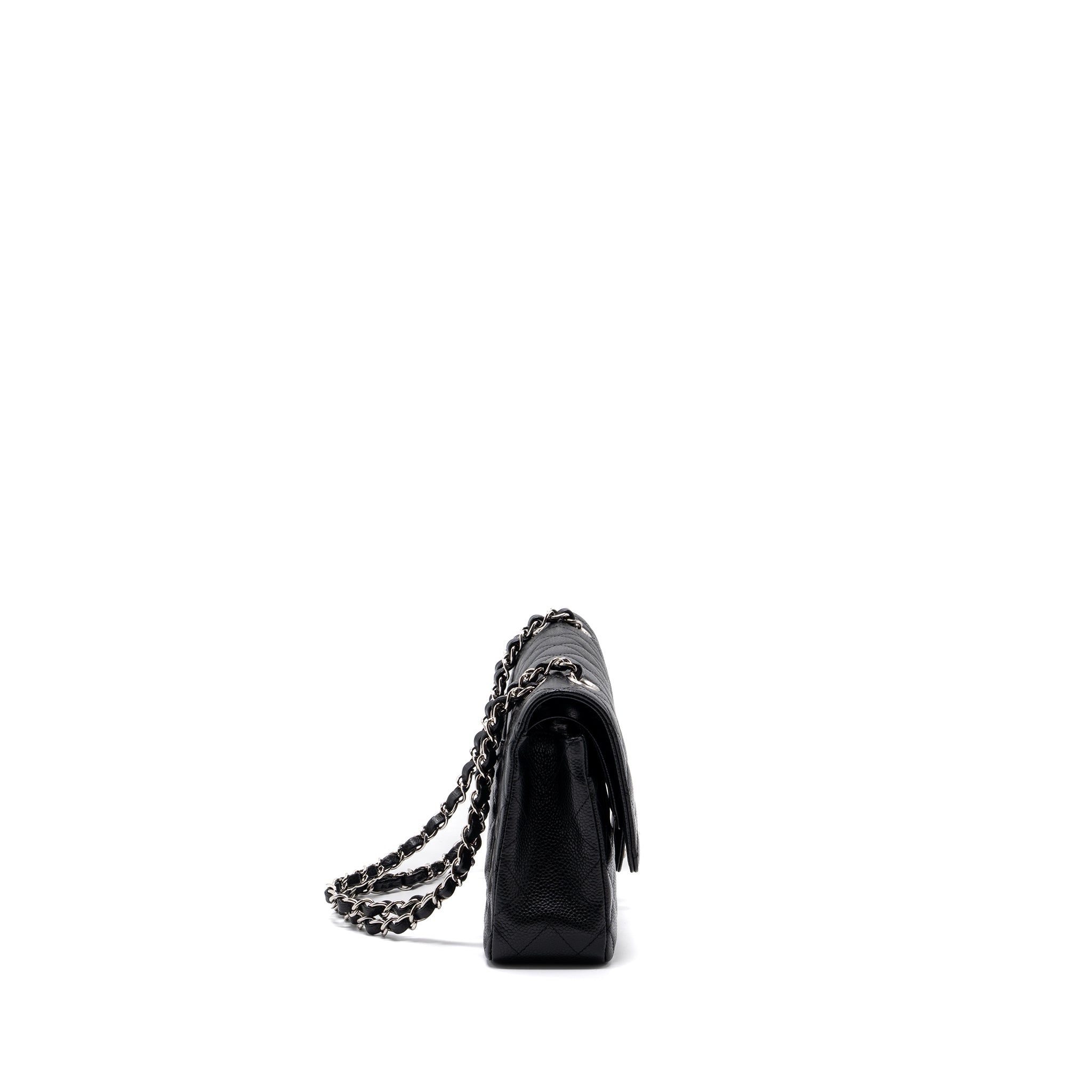 chanel-medium-classic-double-flap-bag-caviar-black-shw-4