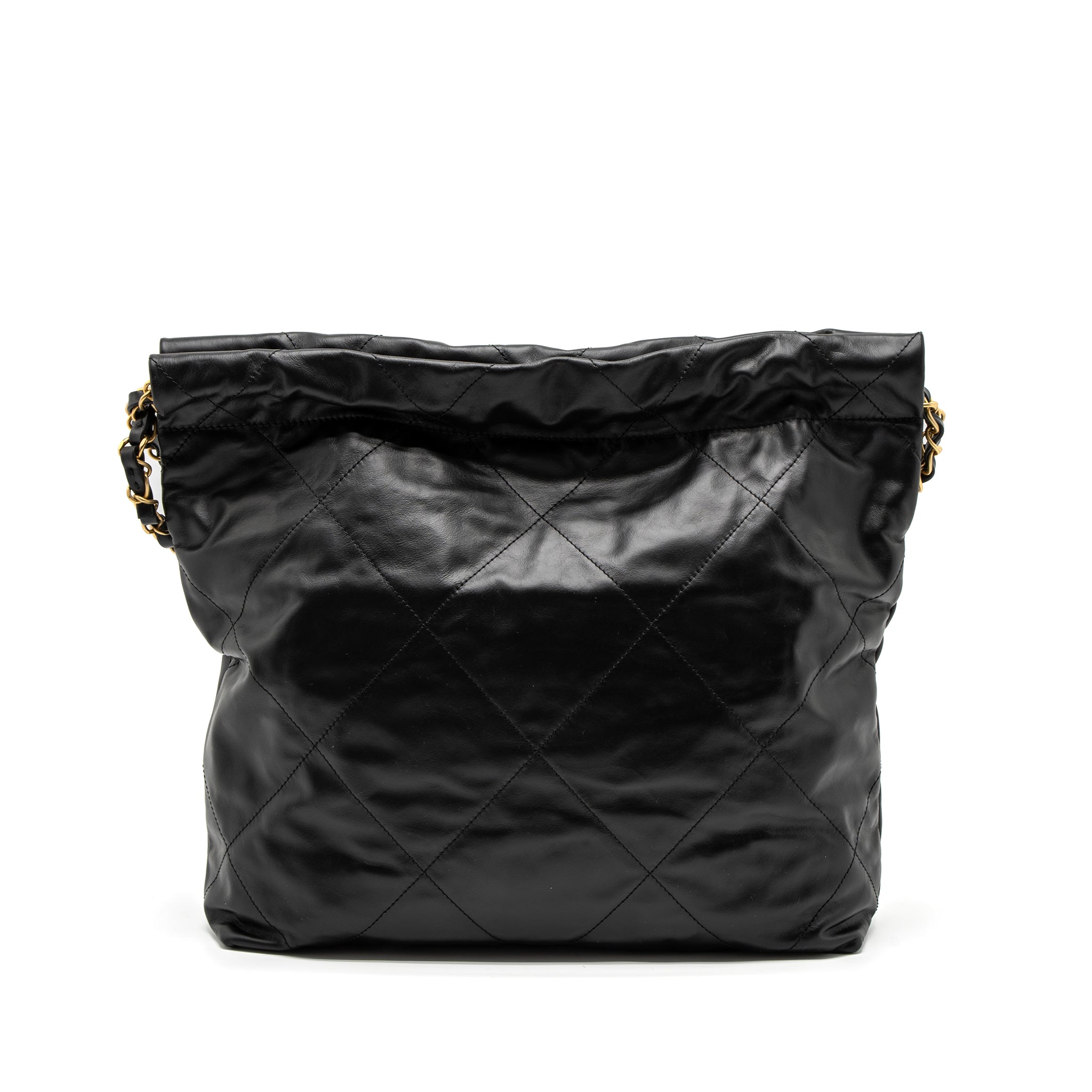 chanel-small-22-bag-white-letter-calfskin-black-brushed-ghw-microchip