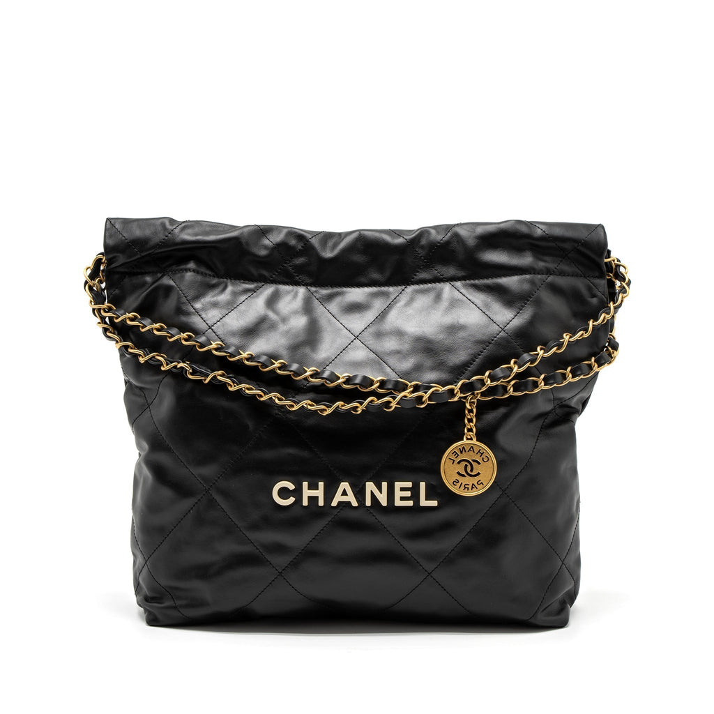 chanel-small-22-bag-white-letter-calfskin-black-brushed-ghw-microchip