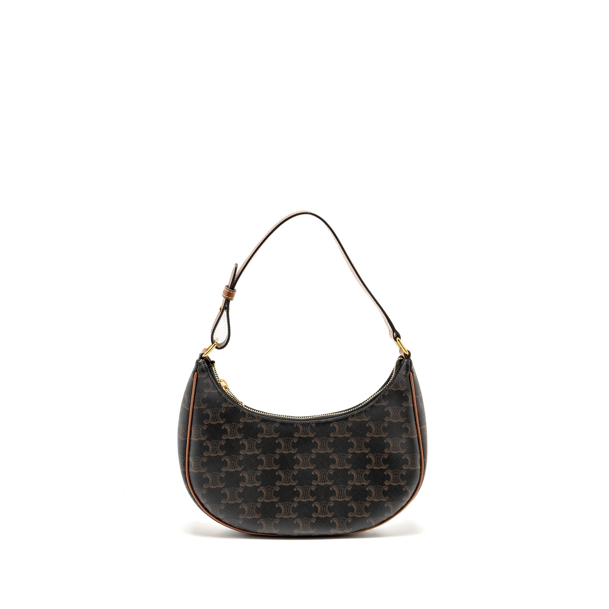 celine-ava-bag-triomphe-canvas-calfskin-brown-ghw-1