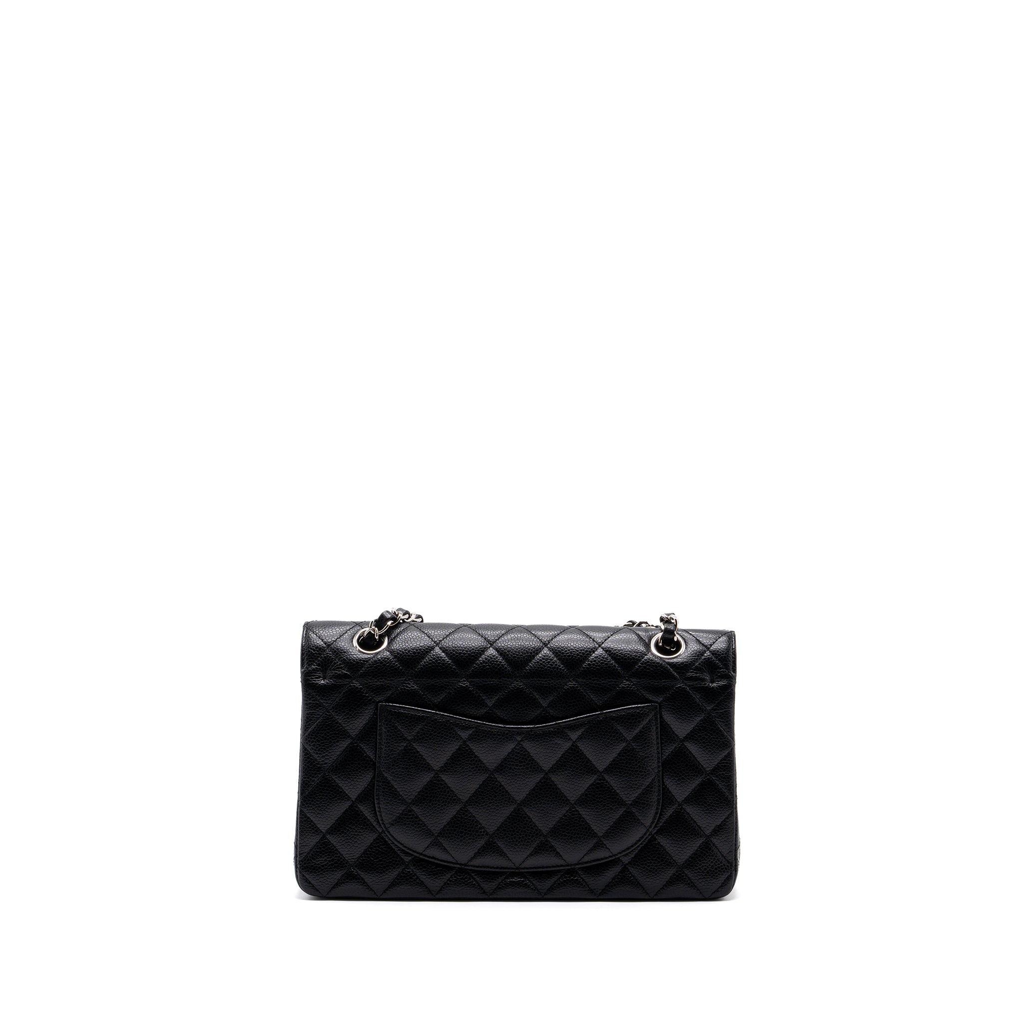 chanel-medium-classic-double-flap-bag-caviar-black-shw-4