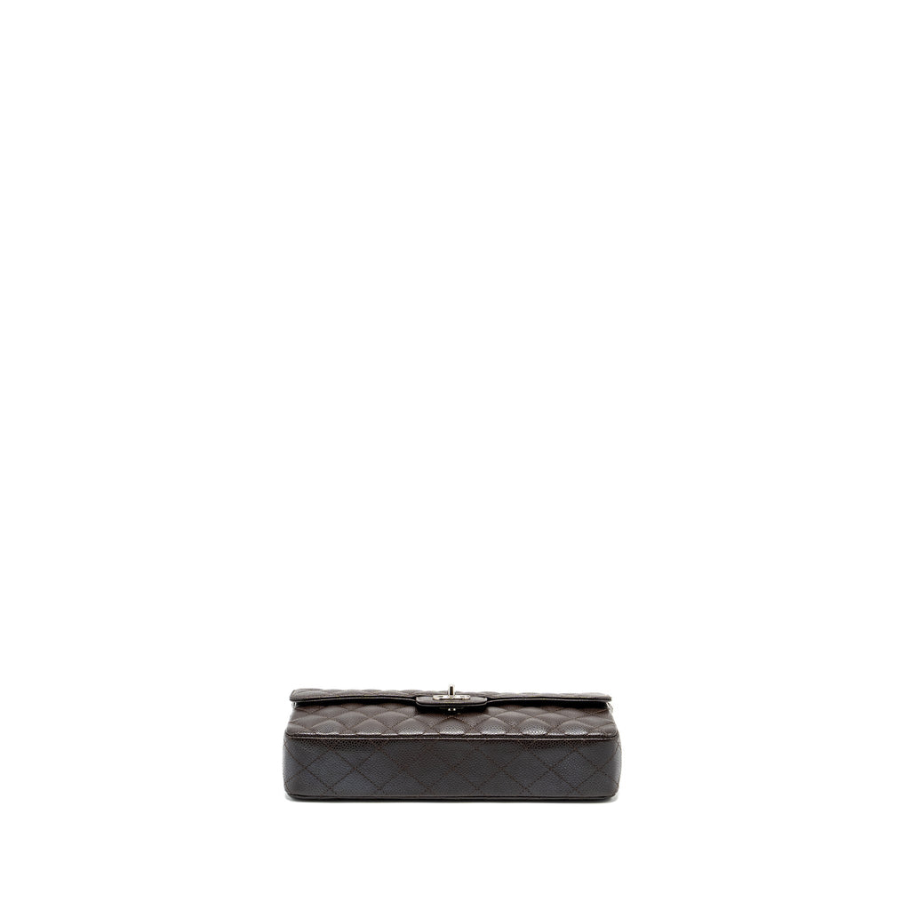 chanel-east-west-classic-quilted-flap-bag-caviar-chocolate-shw