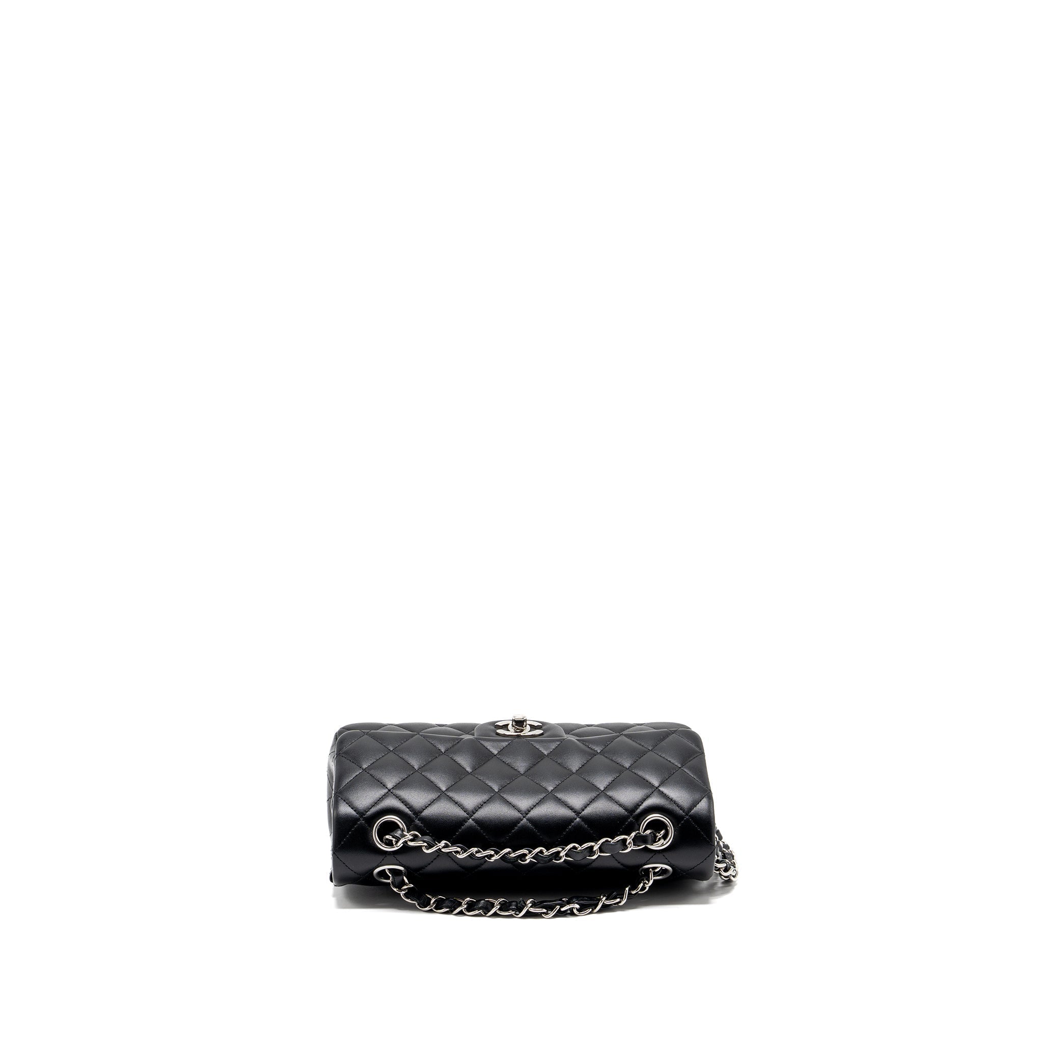 chanel-small-classic-double-flap-bag-lambskin-black-shwmicrochip