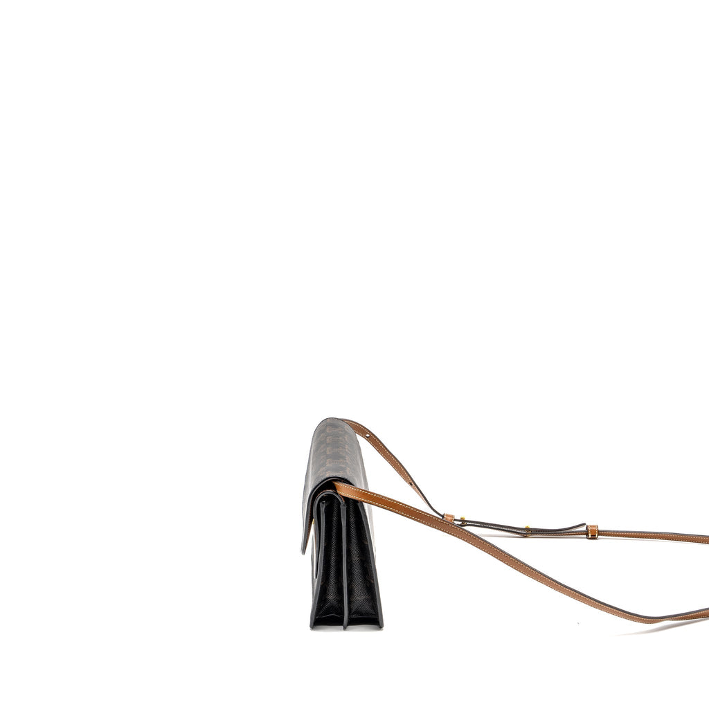 celine-wallet-on-strap-triomphe-canvas-smooth-lambskin-tan-ghw-6