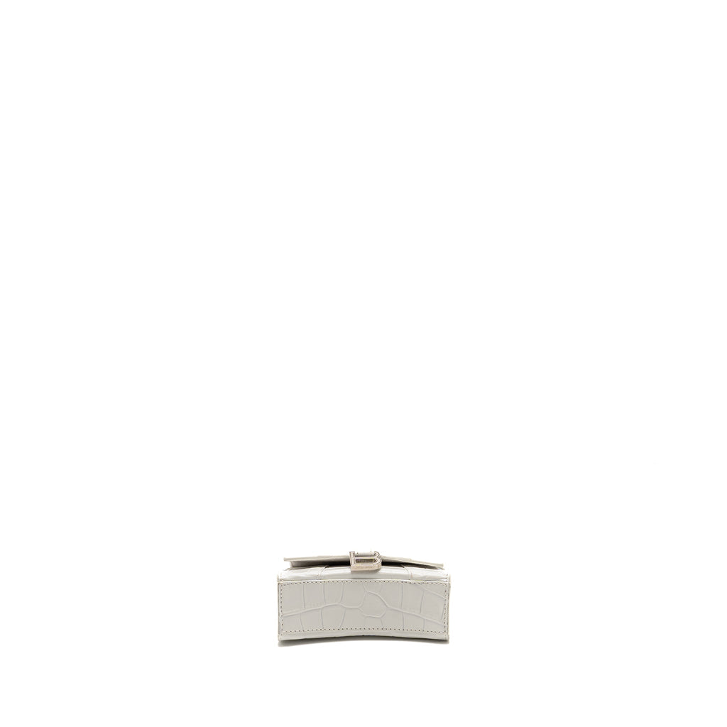 balenciaga-mini-hourglass-bag-croc-embossed-calfskin-white-shw