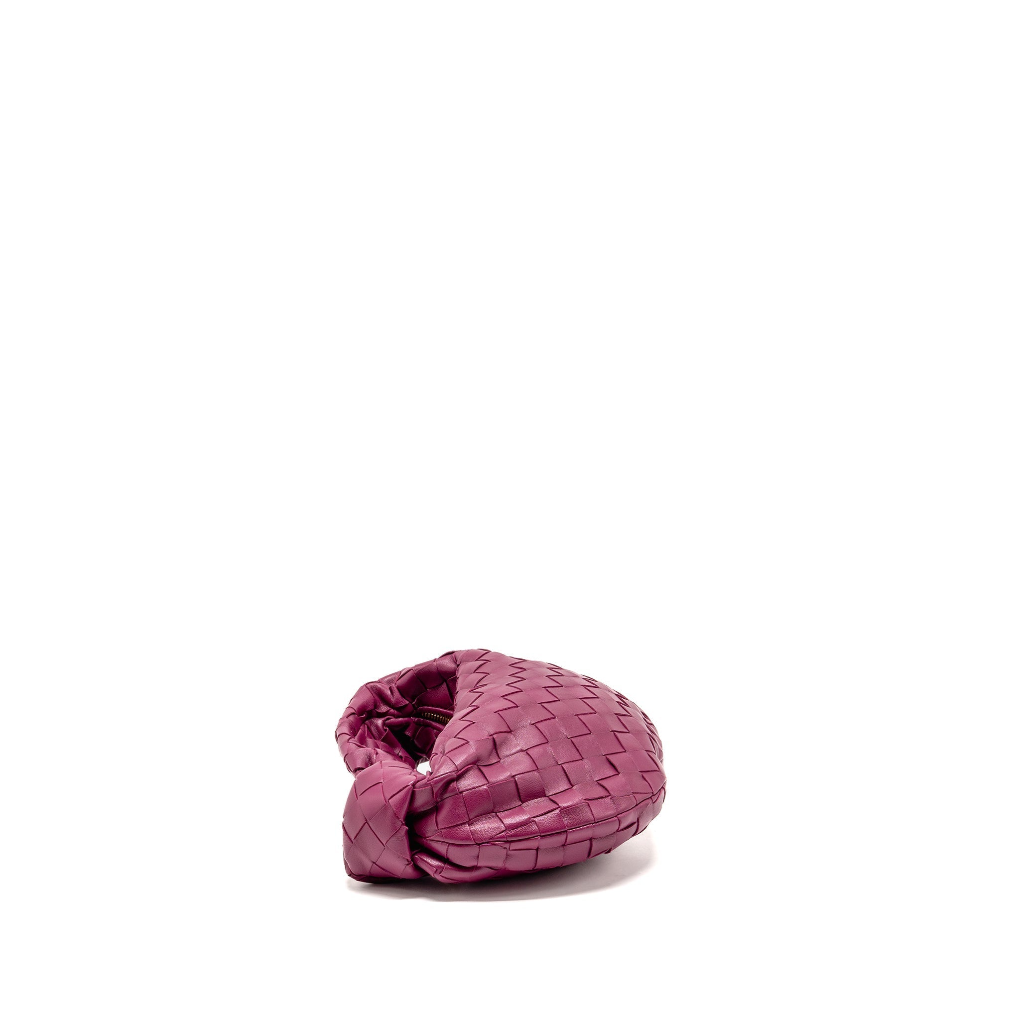 bottega-veneta-mini-jodie-lambskin-dark-pink-ghw