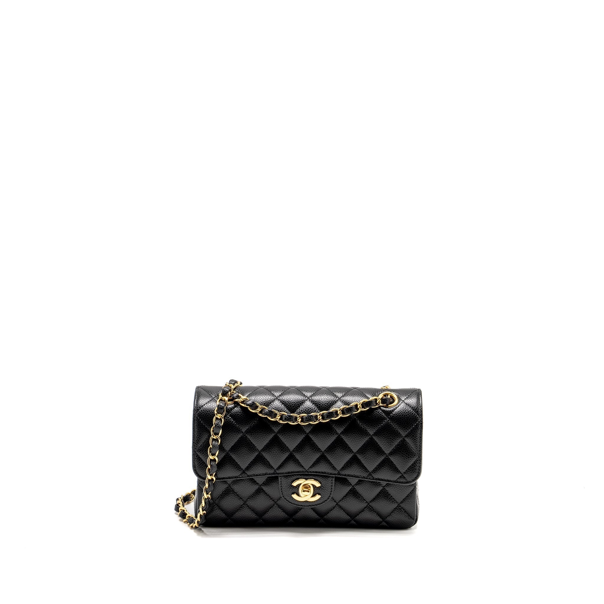 chanel-small-classic-double-flap-bag-caviar-ghw