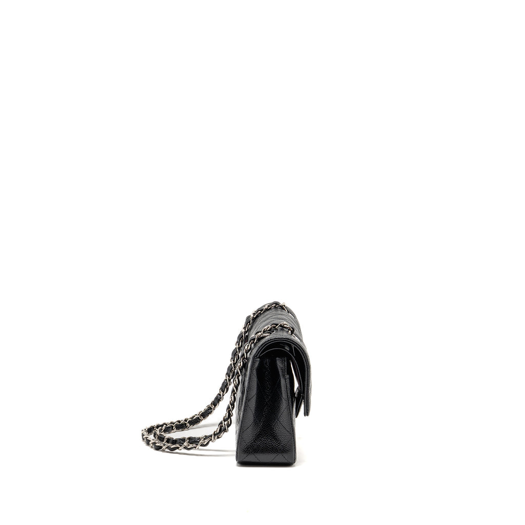chanel-small-classic-double-flap-bag-caviar-black-shw-copy