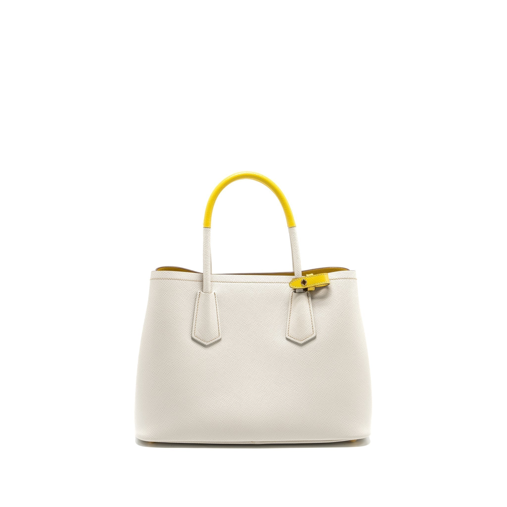 prada-small-saffiano-cuir-tote-bag-calfskin-white-yellow-ghw
