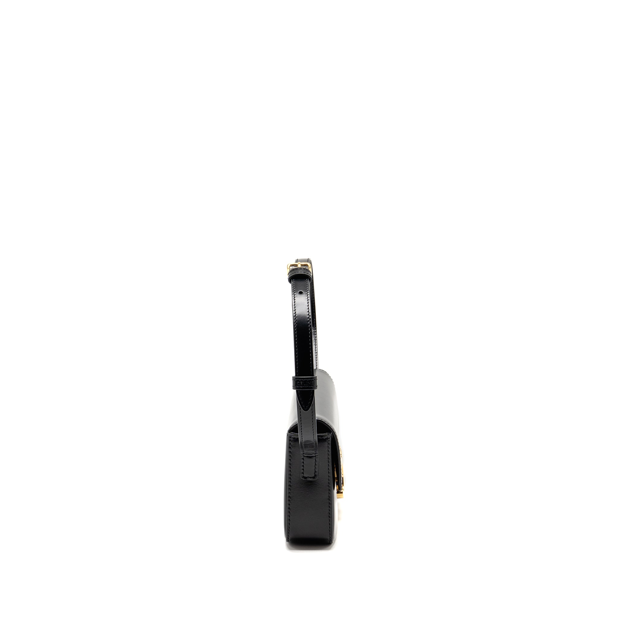 celine-triomphe-shoulder-bag-calfskin-black-ghw-copy