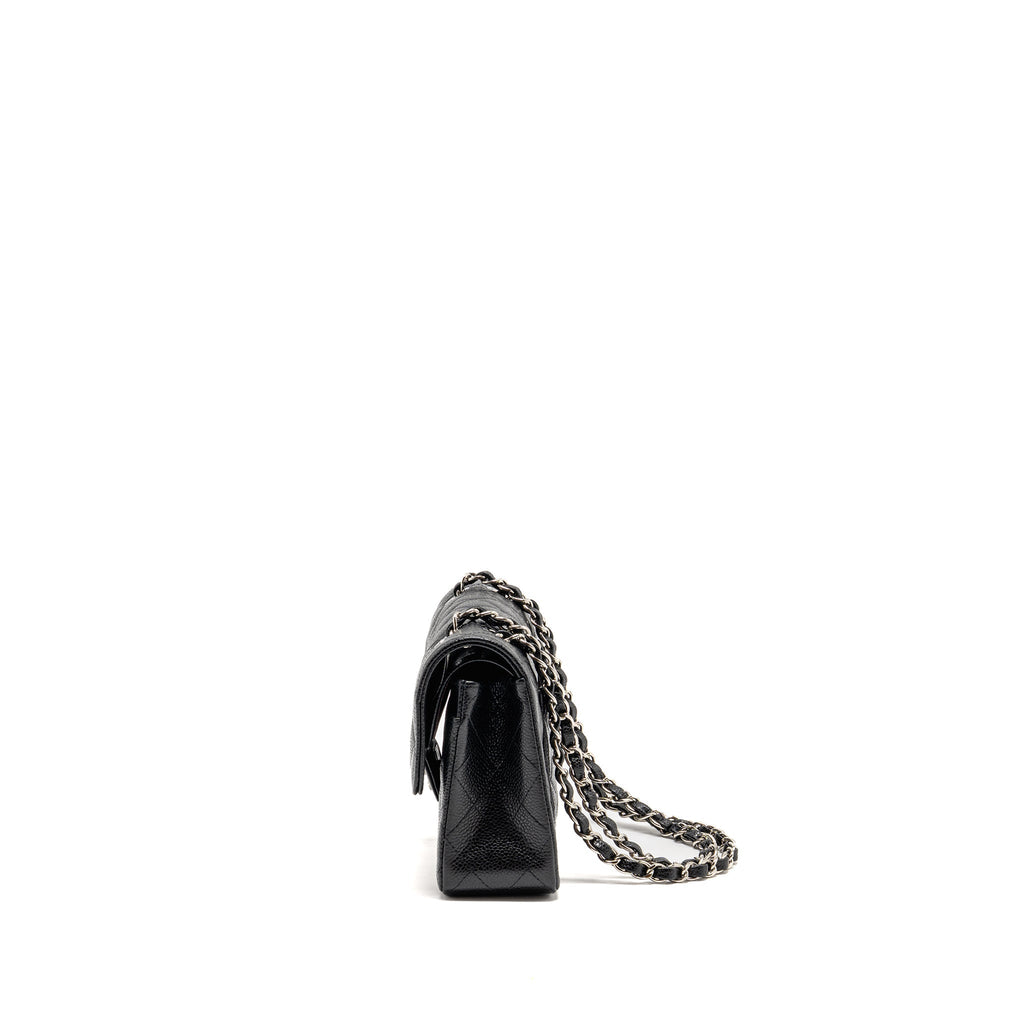 chanel-small-classic-double-flap-bag-caviar-black-shw-copy