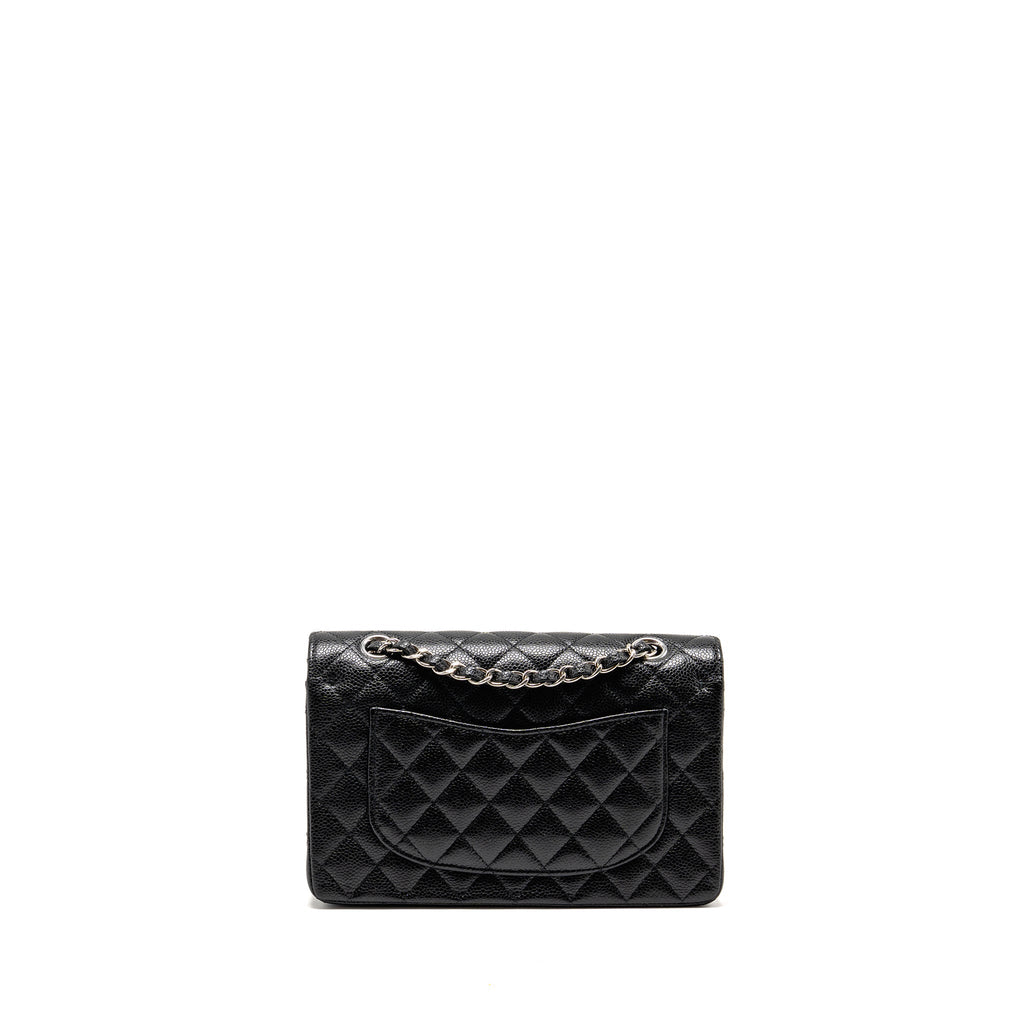 chanel-small-classic-double-flap-bag-caviar-black-shw-copy