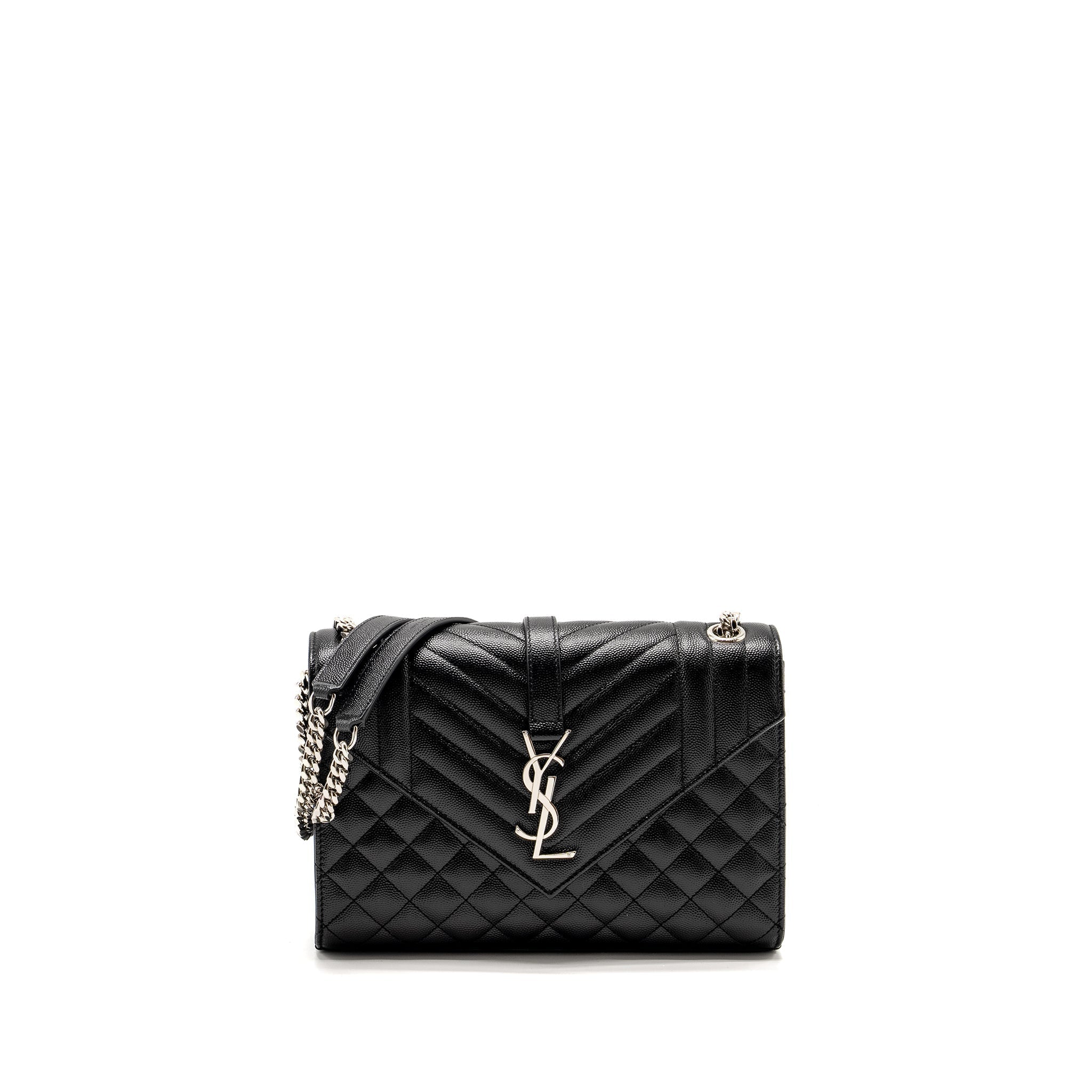 saint-laurent-ysl-medium-envelope-chain-bag-grained-calfskin-mix-matelasse-black-shw