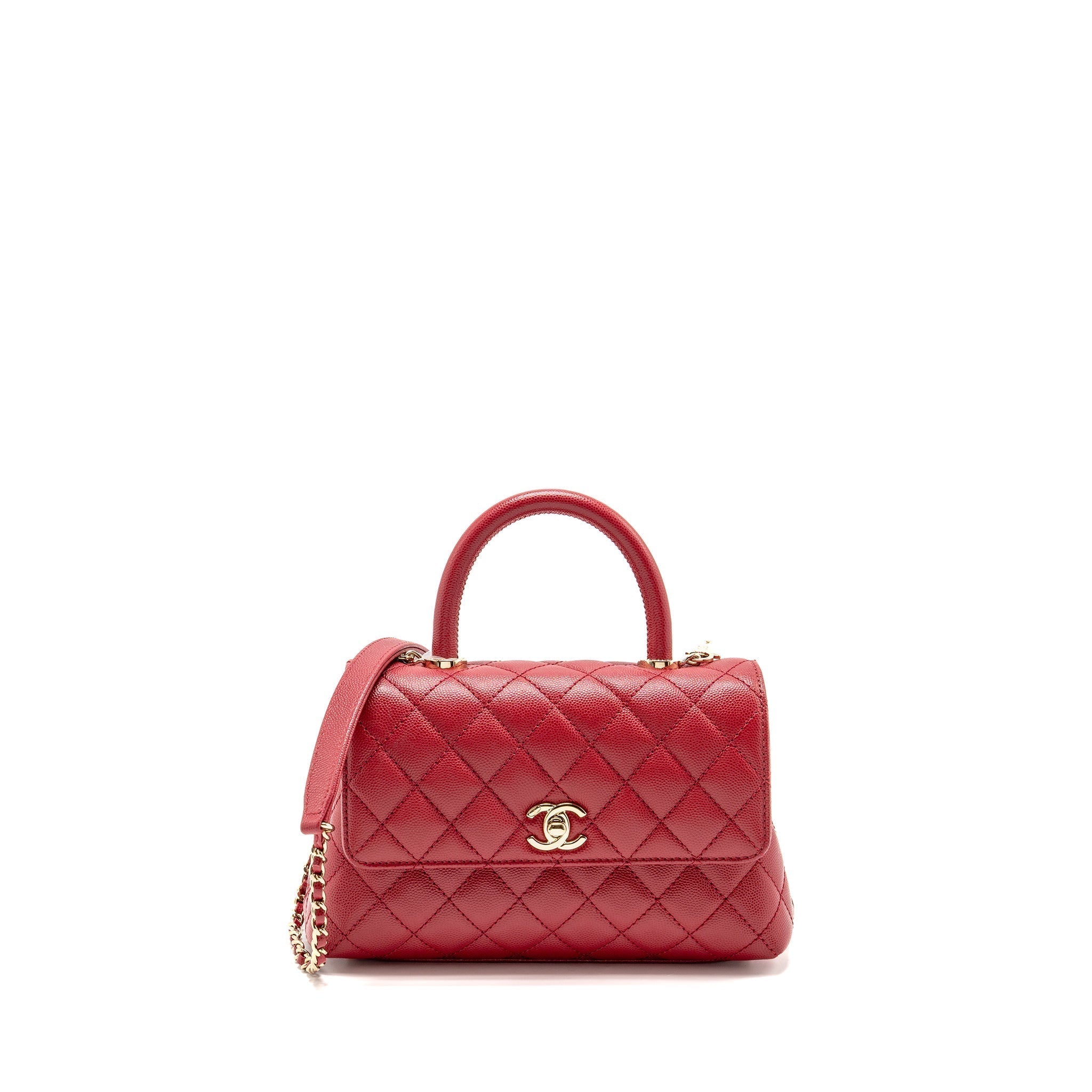 chanel-small-coco-handle-caviar-red-lghw-microchip