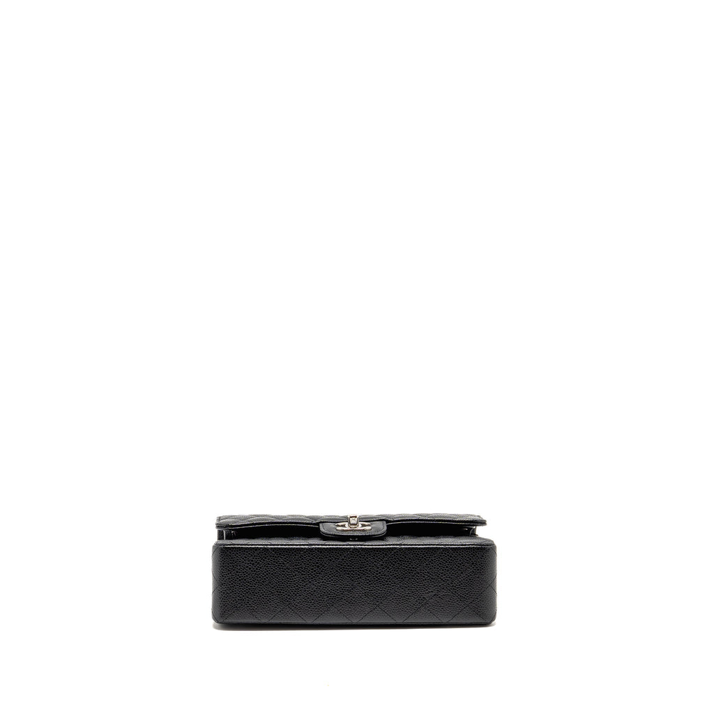 chanel-small-classic-double-flap-bag-caviar-black-shw-copy