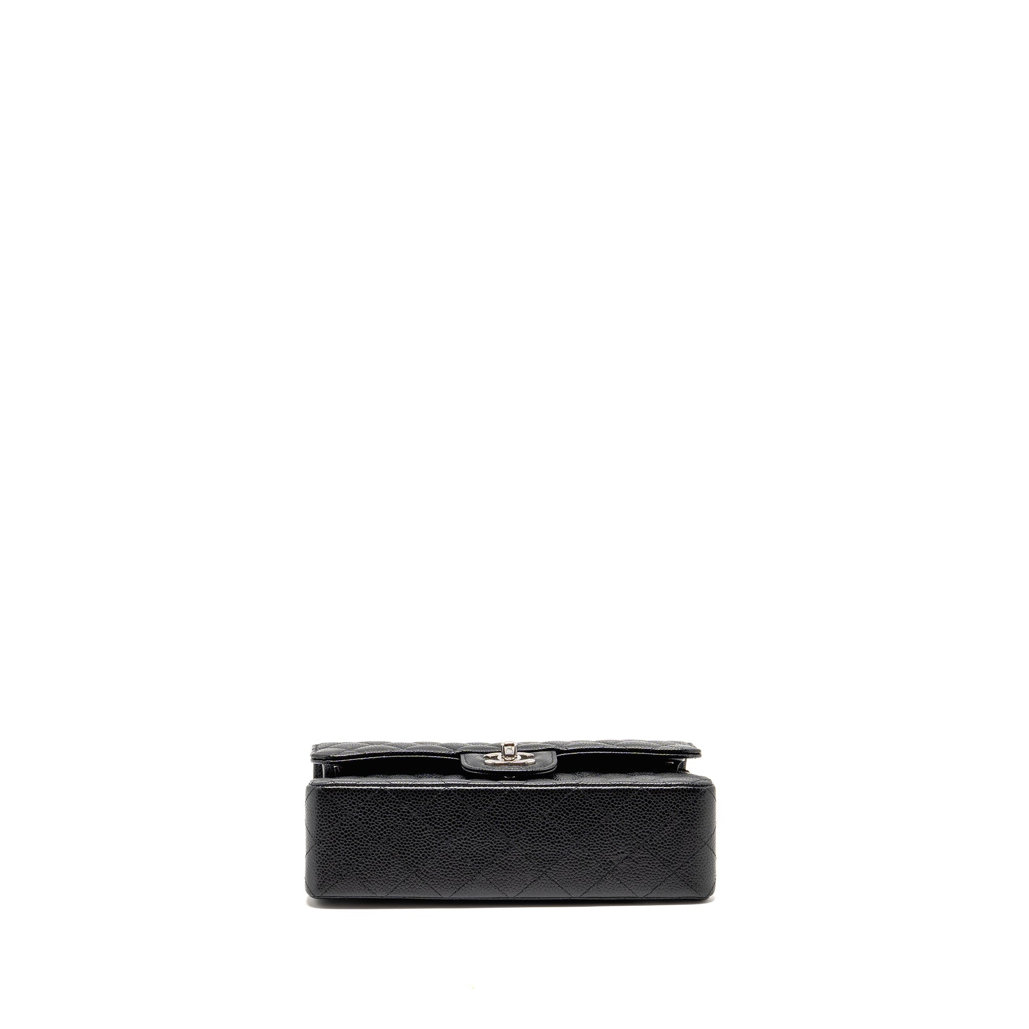 chanel-small-classic-double-flap-bag-caviar-black-shw-copy