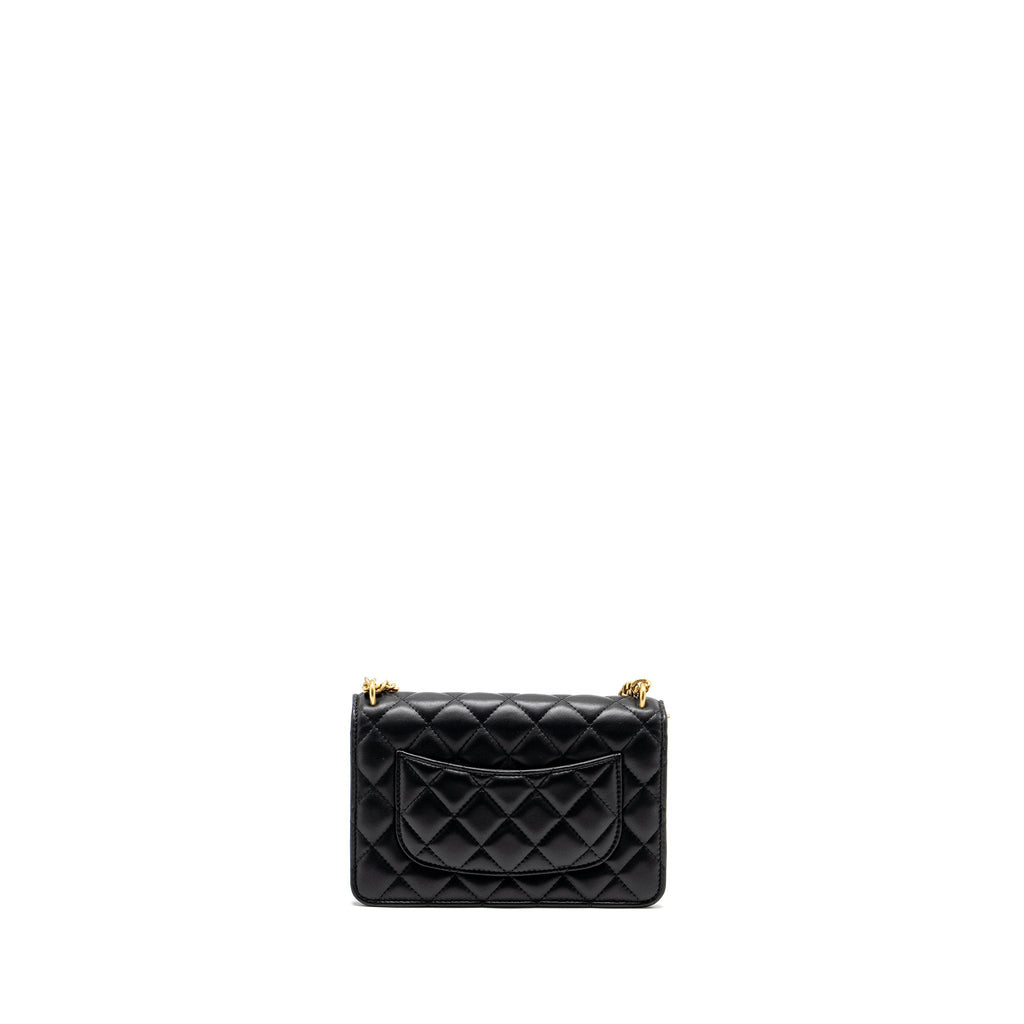 chanel-classic-wallet-on-chain-with-camellia-adjustable-chain-lambskin-black-ghw-microchip