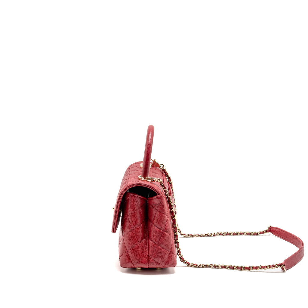 chanel-small-coco-handle-caviar-red-lghw-microchip