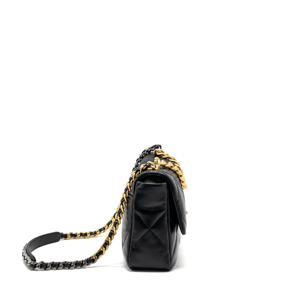 chanel-large-19-bag-lambskin-black-ghw-copy