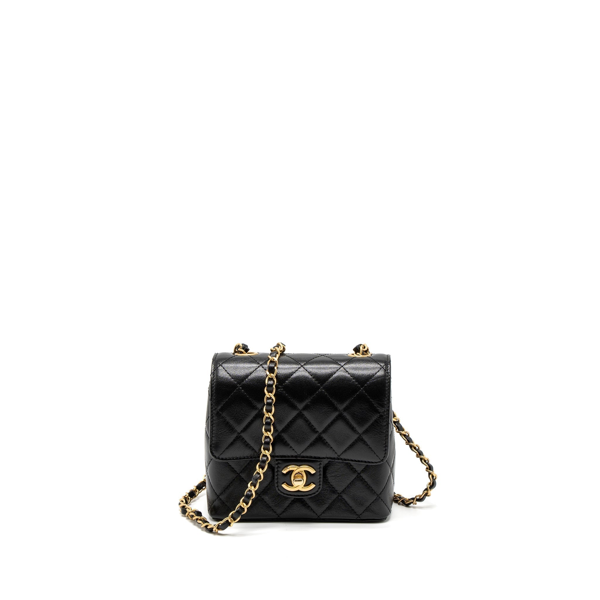 chanel-22k-retro-new-classic-square-mini-flap-bag-goatskin-black-brushed-ghw-microchip