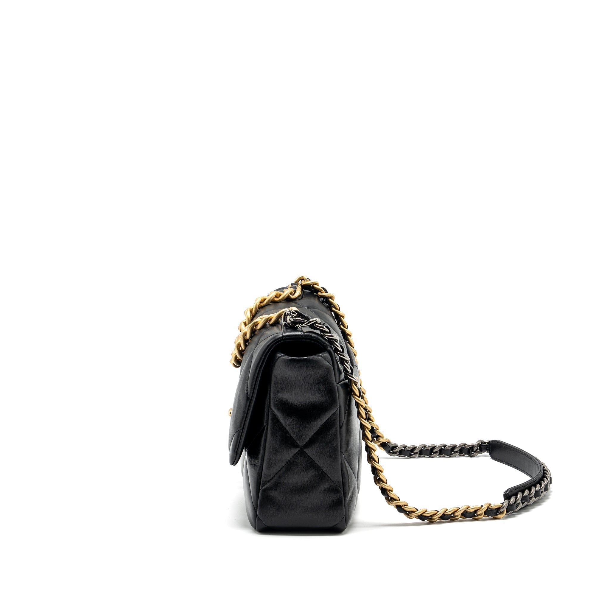 chanel-large-19-bag-lambskin-black-ghw-copy