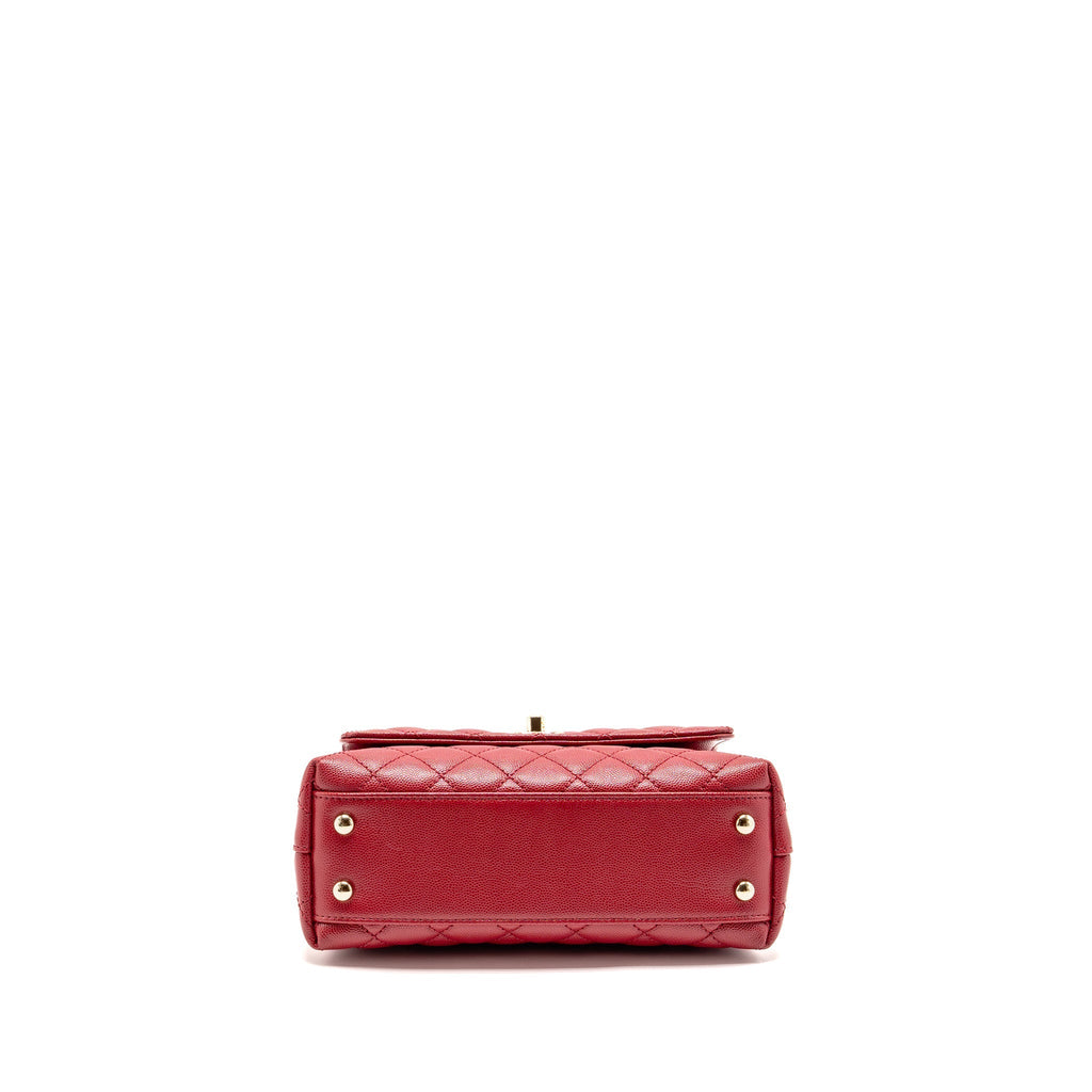 chanel-small-coco-handle-caviar-red-lghw-microchip