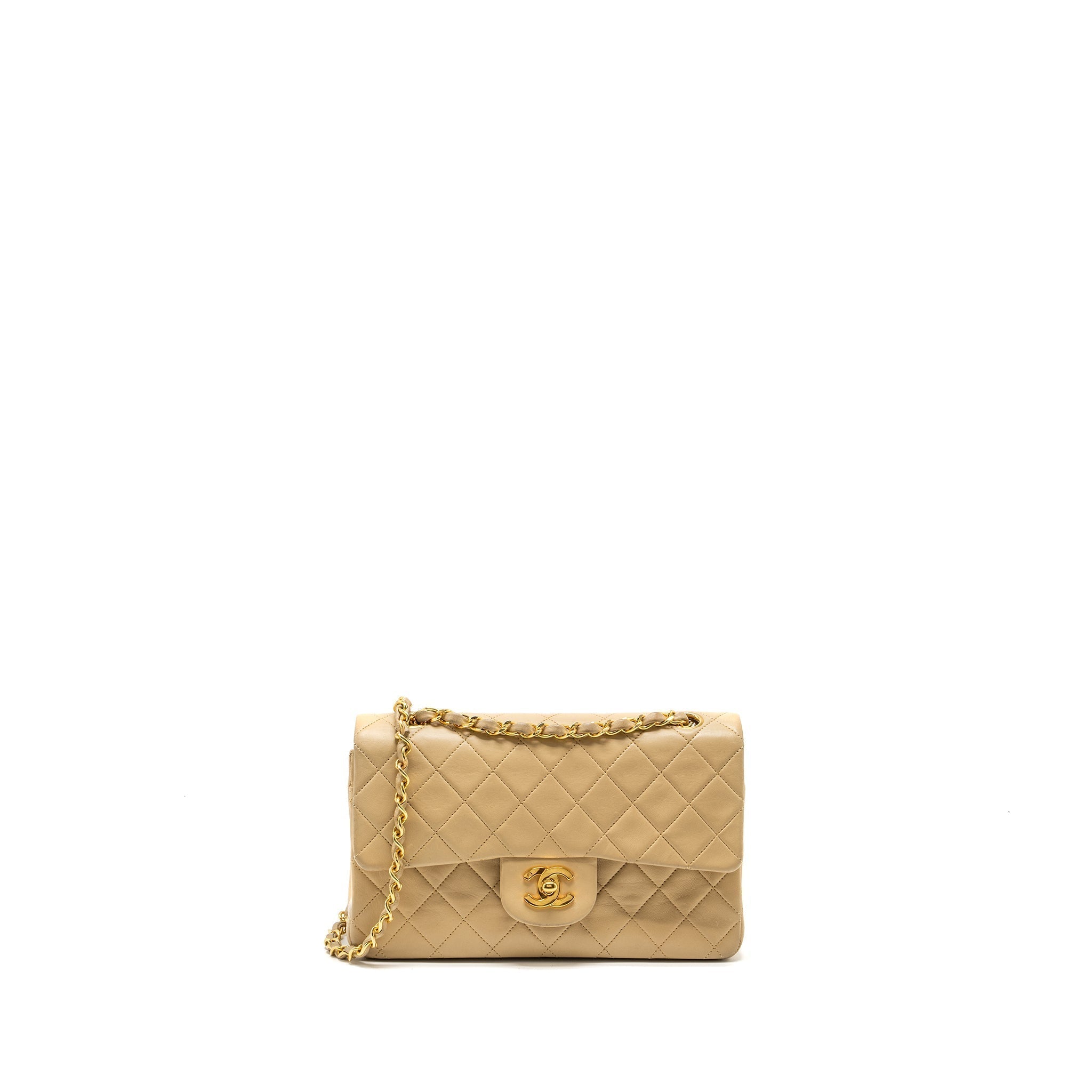 chanel-vintage-small-classic-flap-bag-lambskin-beige-ghw-copy