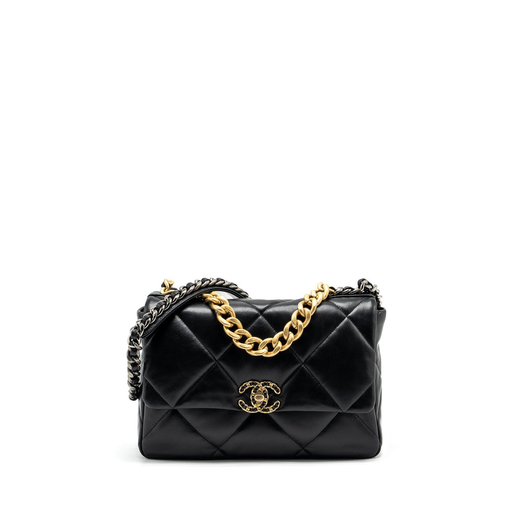 chanel-large-19-bag-lambskin-black-ghw-copy