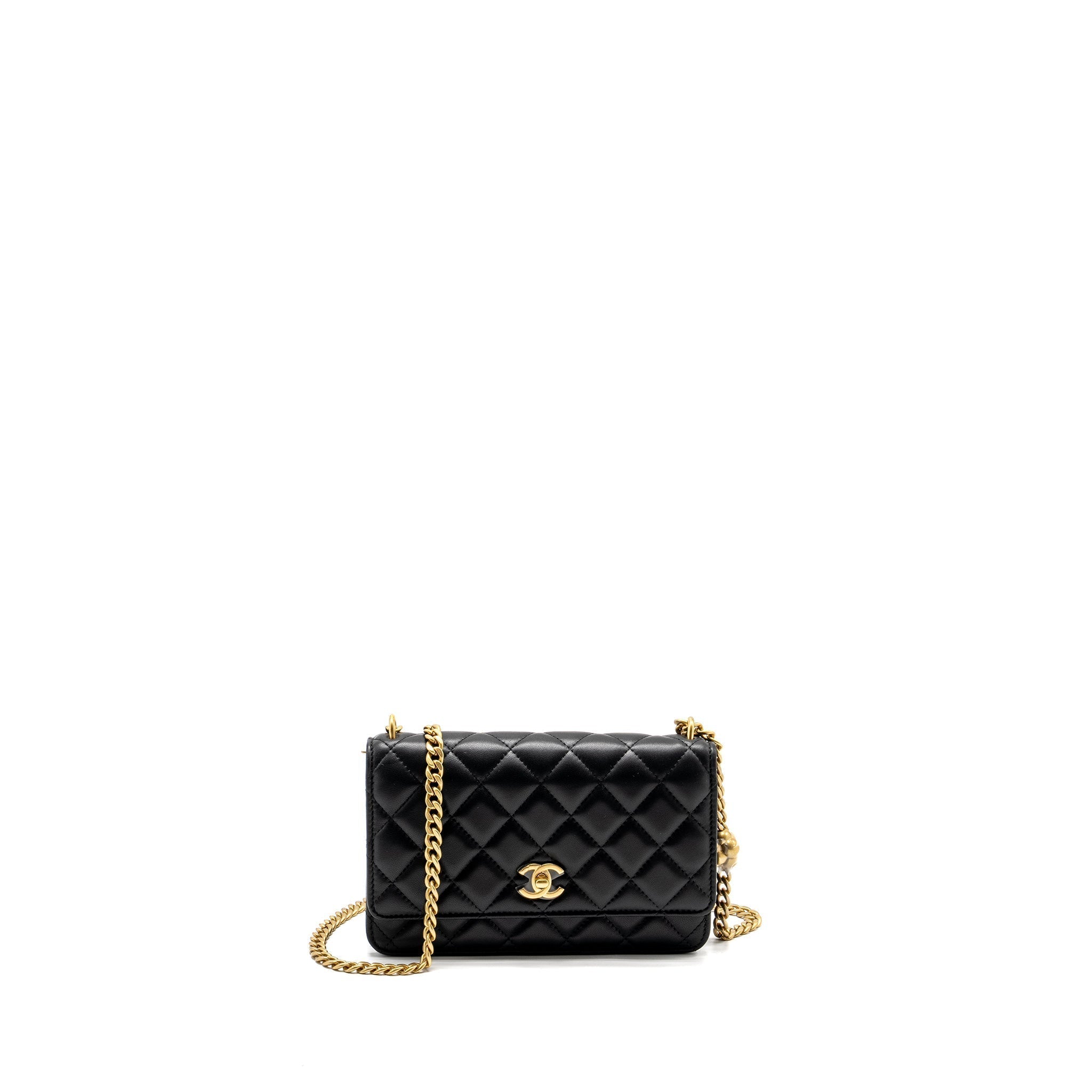 chanel-classic-wallet-on-chain-with-camellia-adjustable-chain-lambskin-black-ghw-microchip