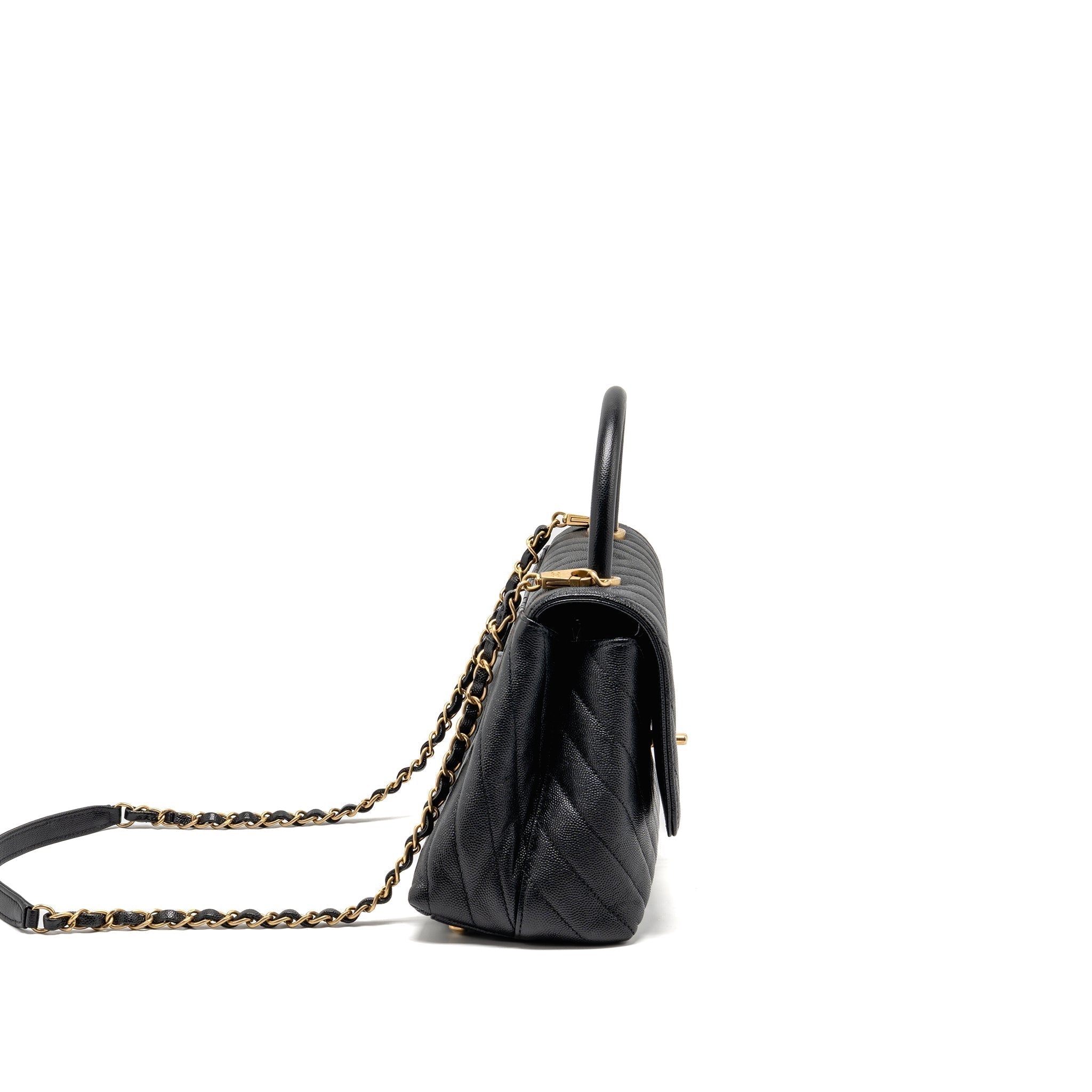 chanel-medium-chevron-coco-handle-caviar-black-ghw