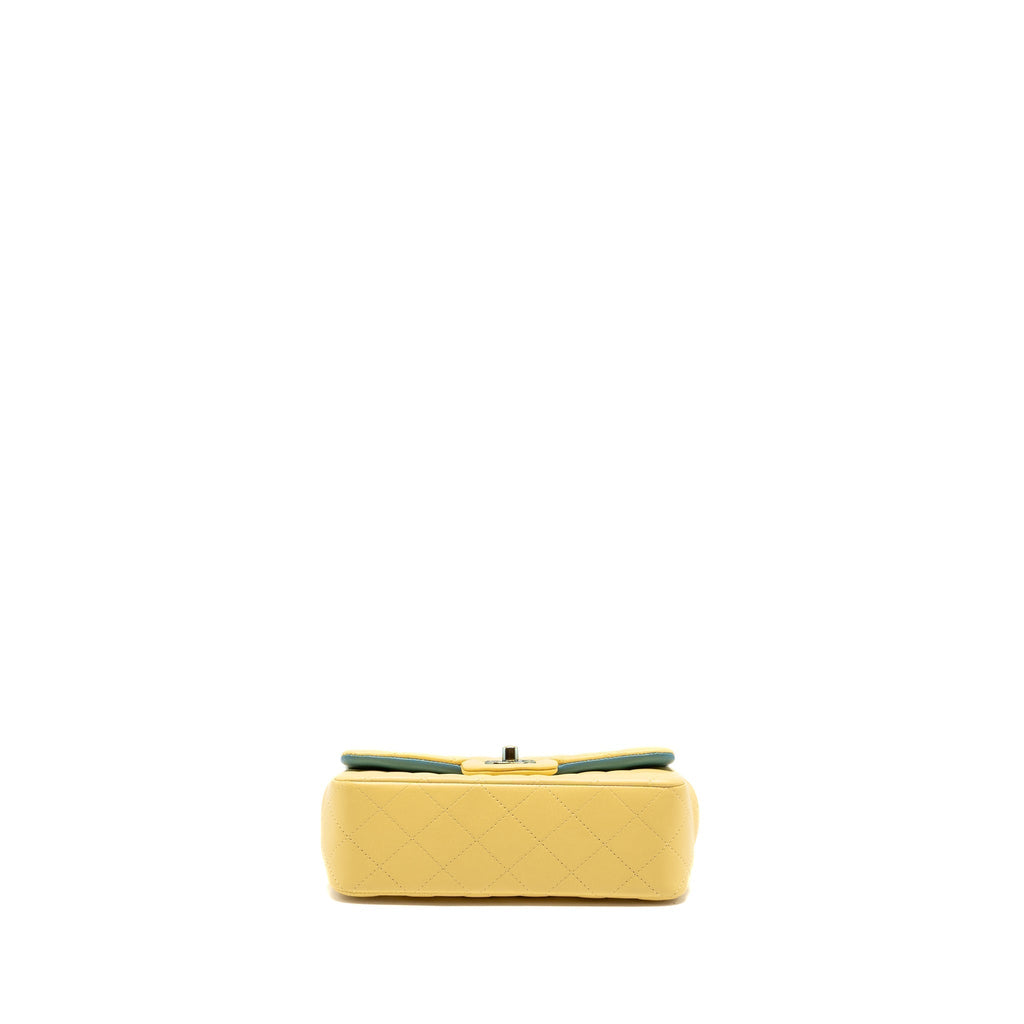 chanel-mini-rectangular-flap-bag-lambskin-yelllow-blue-with-iridescent-blue-hardware-copy-1