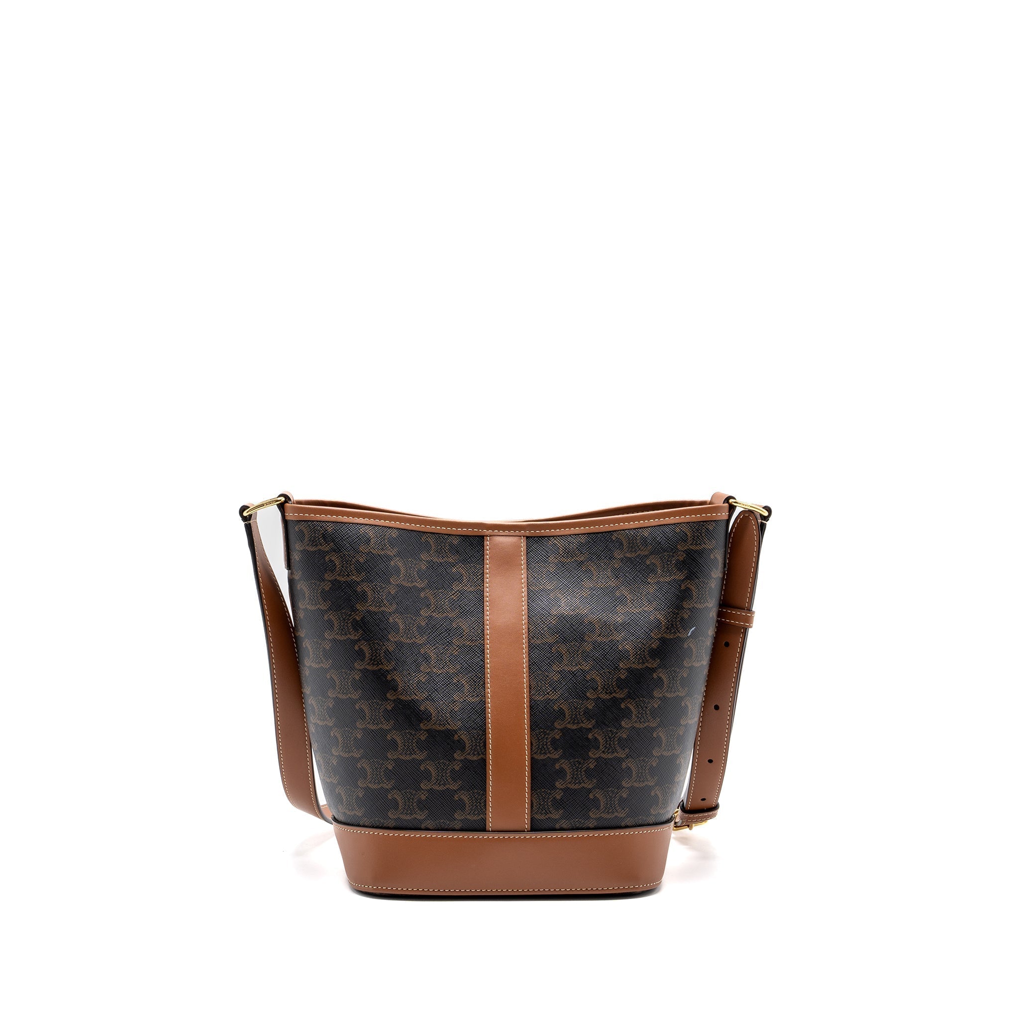 celine-small-bucket-bag-triomphe-canvas-leather-ghw