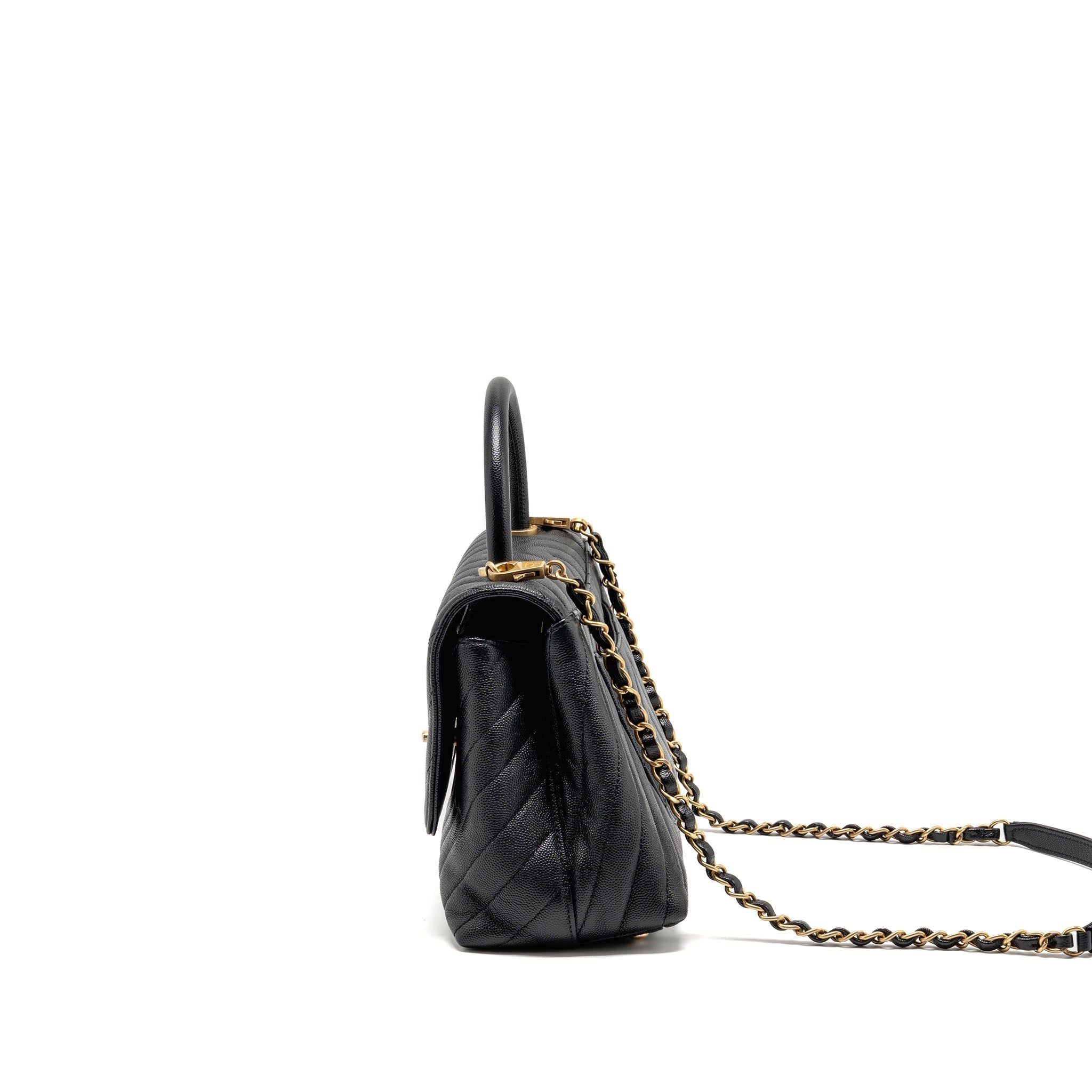 chanel-medium-chevron-coco-handle-caviar-black-ghw