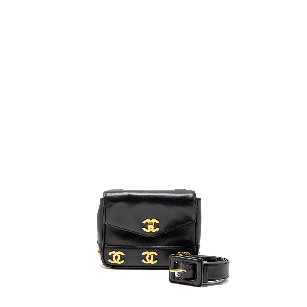 chanel-vintage-cc-logo-flap-belt-bag-smooth-calfskin-black-ghw