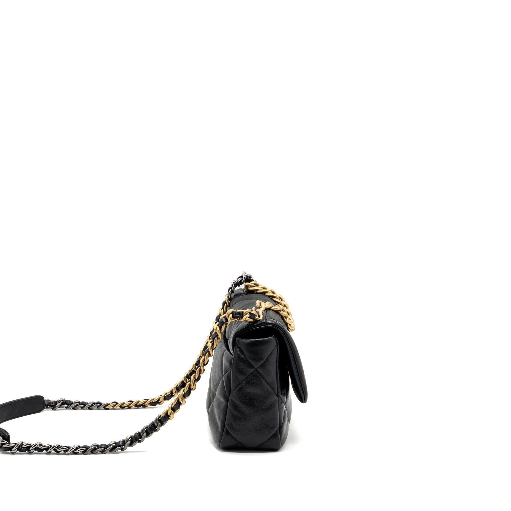 chanel-small-19-bag-lambskin-black-multicolour-hardware-microchip-copy