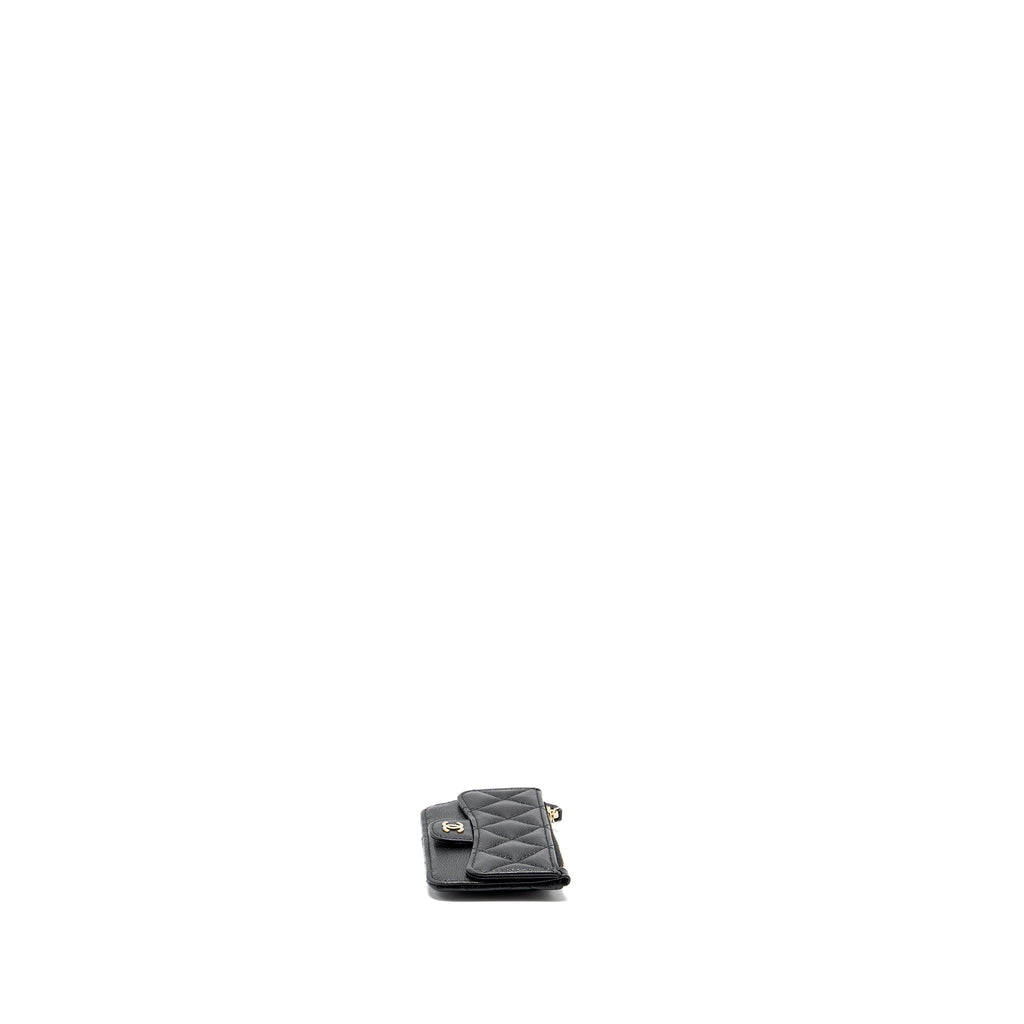 chanel-flap-with-zip-card-holder-caviar-black-lghw-microchip