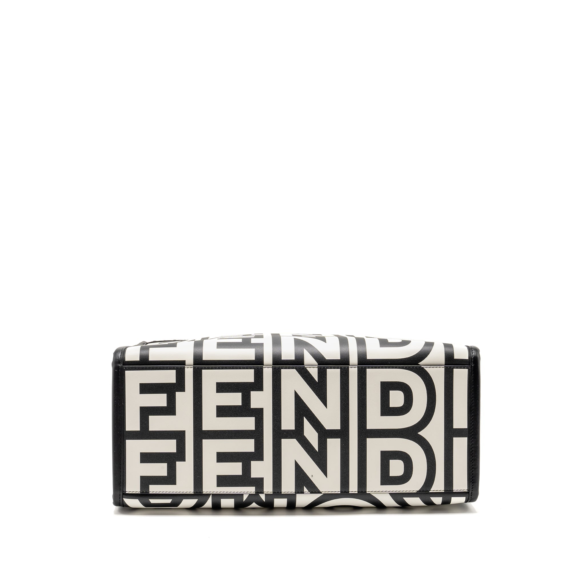 fendi-medium-sunshine-roma-shopping-bag-calfskin-black-white-shw-copy