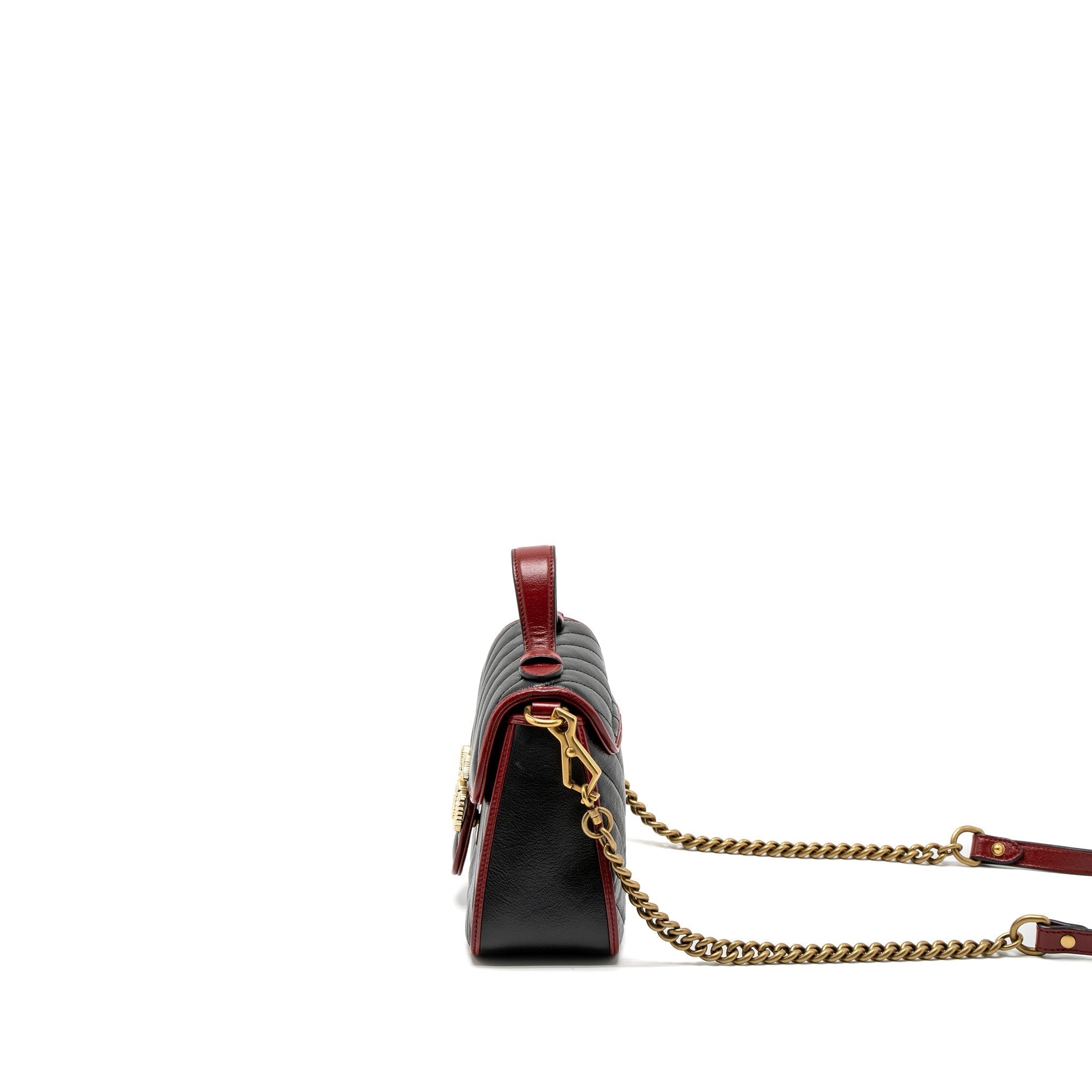 gucci-gg-marmont-mini-top-handle-bag-calfskin-black-red-ghw-1
