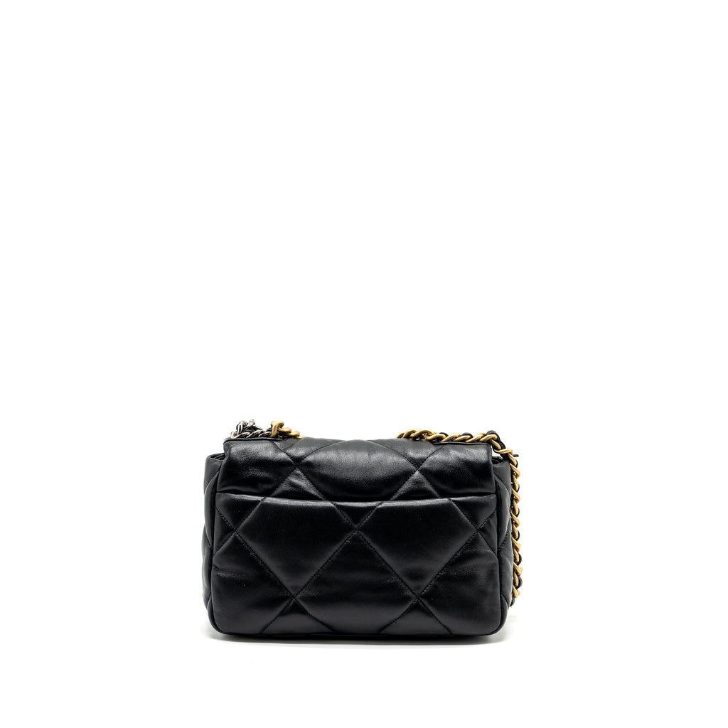 chanel-small-19-bag-lambskin-black-multicolour-hardware-microchip-copy