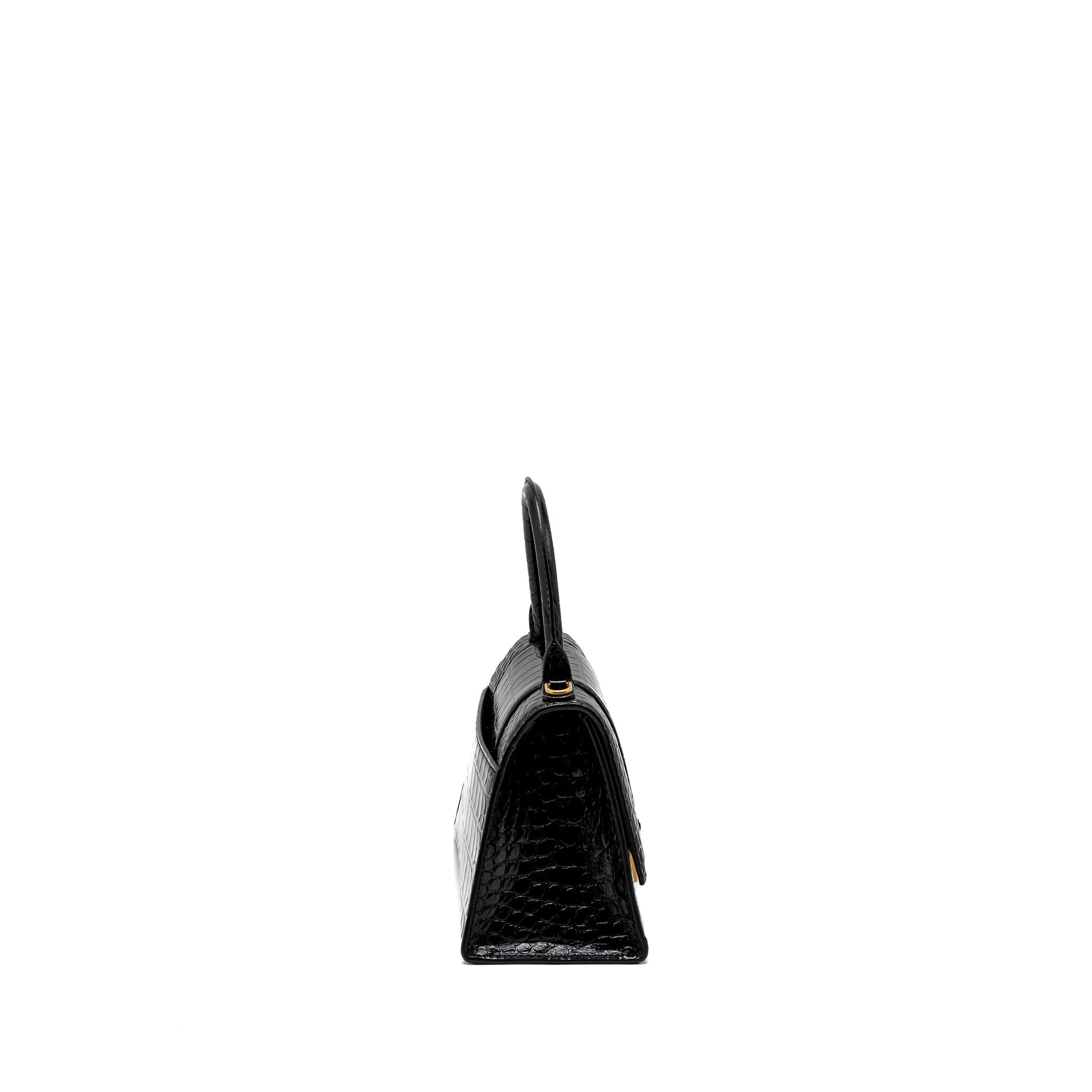 balenciaga-small-hourglass-bag-croc-embossed-leather-black-ghw