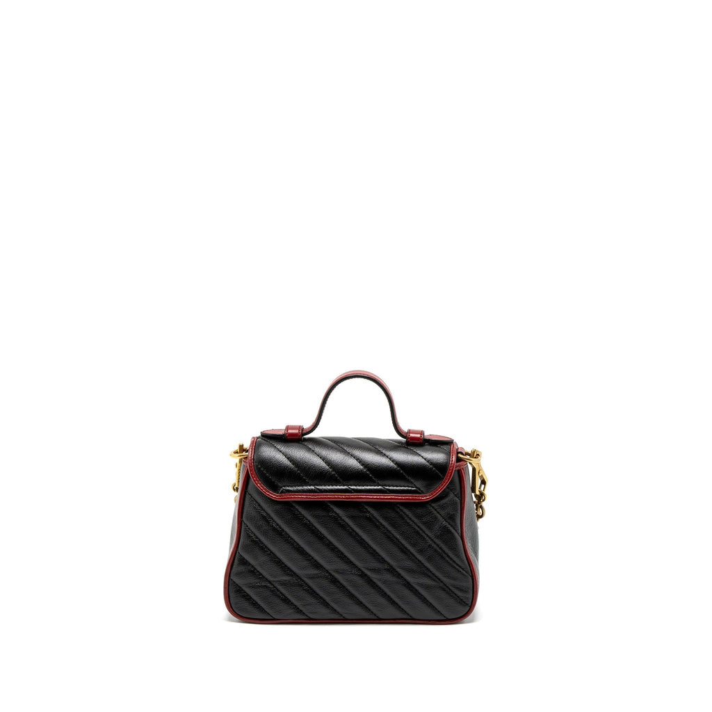 gucci-gg-marmont-mini-top-handle-bag-calfskin-black-red-ghw-1
