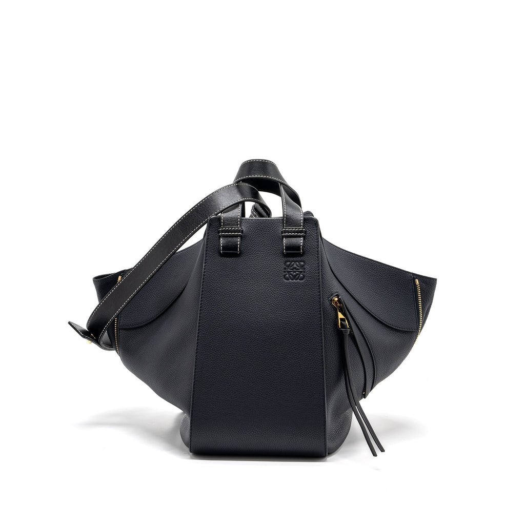 loewe-medium-hammock-bag-grained-calfskin-dark-blue-ghw
