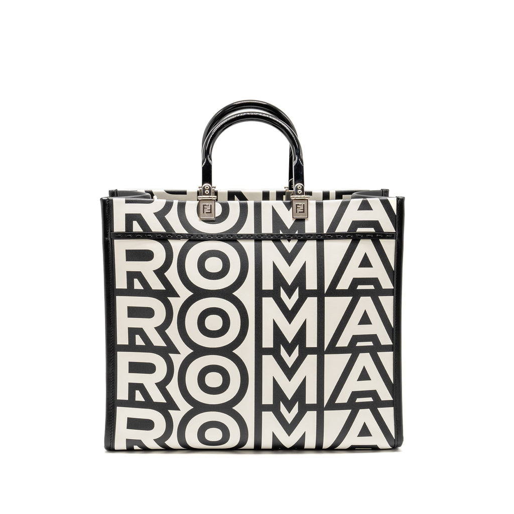 fendi-medium-sunshine-roma-shopping-bag-calfskin-black-white-shw-copy