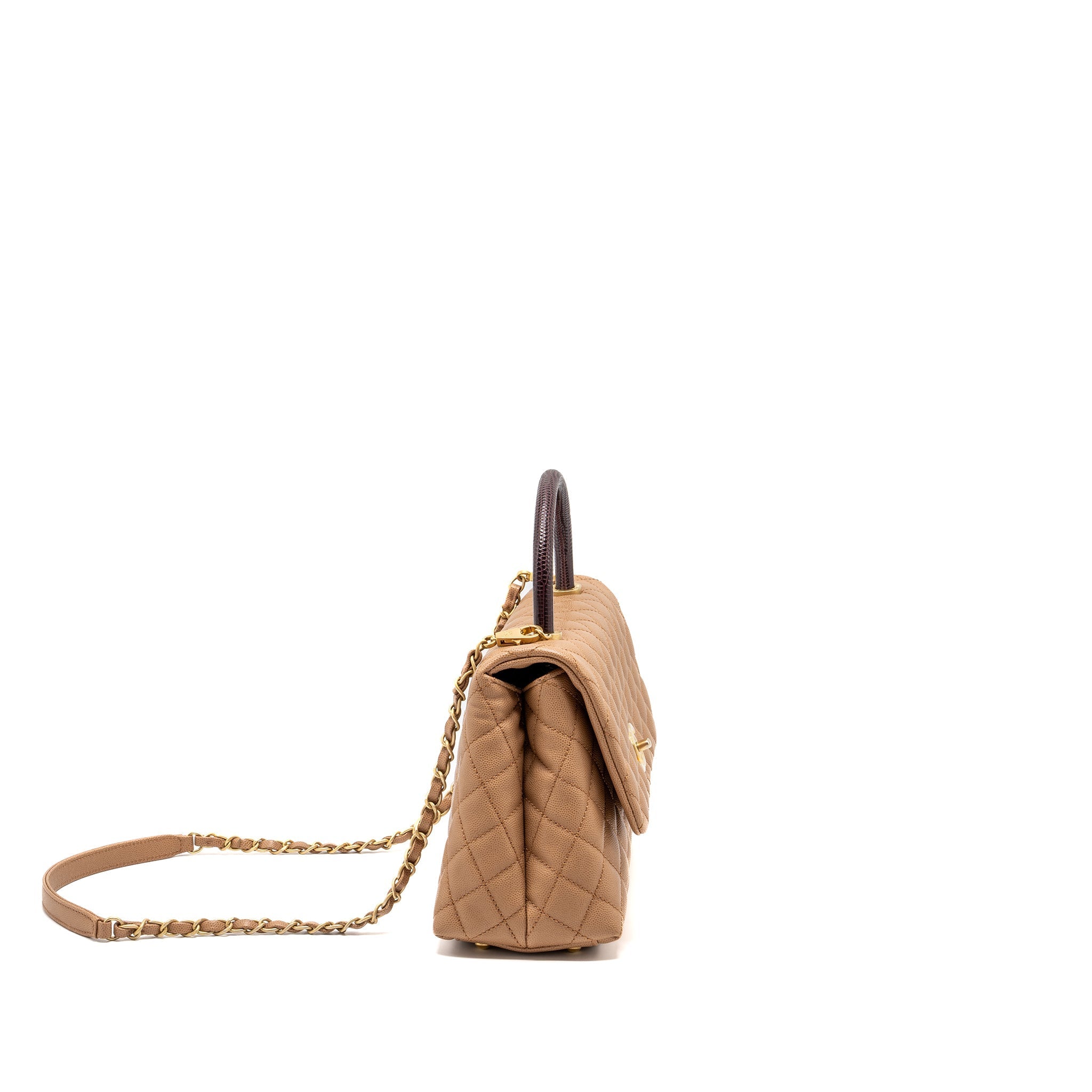 chanel-medium-coco-handle-with-lizard-handle-caviar-dark-beige-ghw
